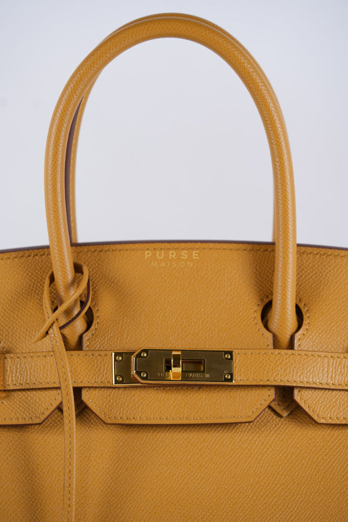 Birkin 30 Sellier Sesame in Epsom Leather and Gold Hardware Stamp Z (2021) | Purse Maison Luxury Bags Shop