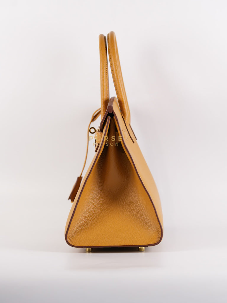 Birkin 30 Sellier Sesame in Epsom Leather and Gold Hardware Stamp Z (2021) | Purse Maison Luxury Bags Shop