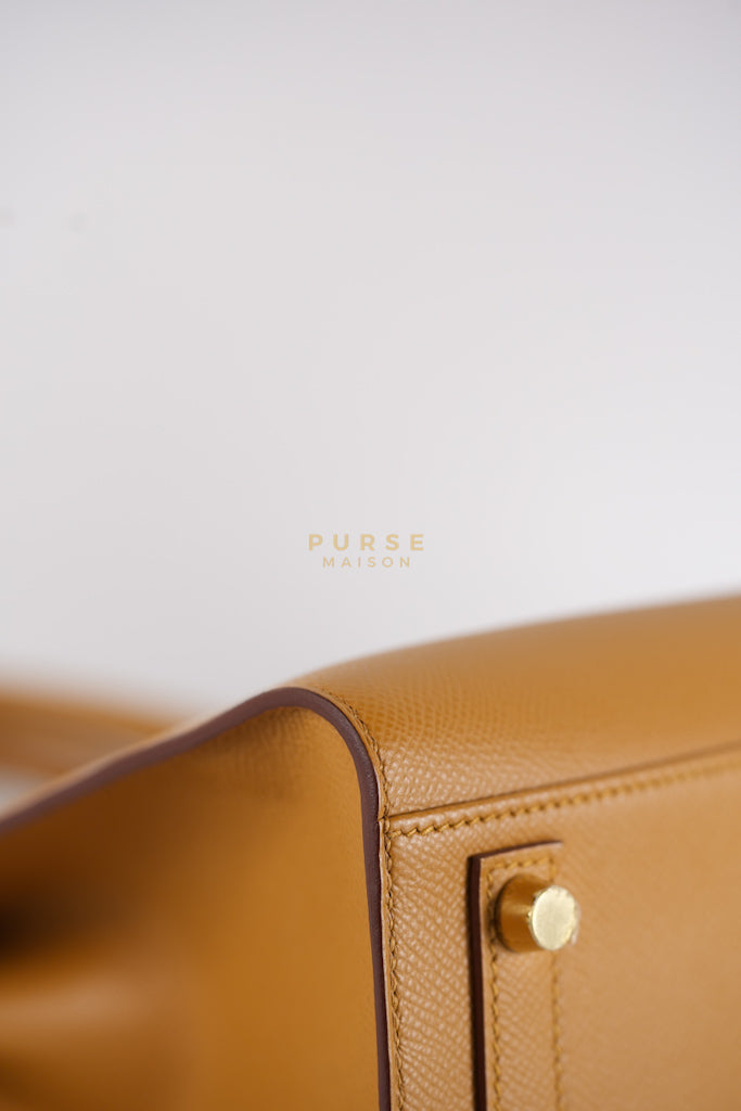 Birkin 30 Sellier Sesame in Epsom Leather and Gold Hardware Stamp Z (2021) | Purse Maison Luxury Bags Shop