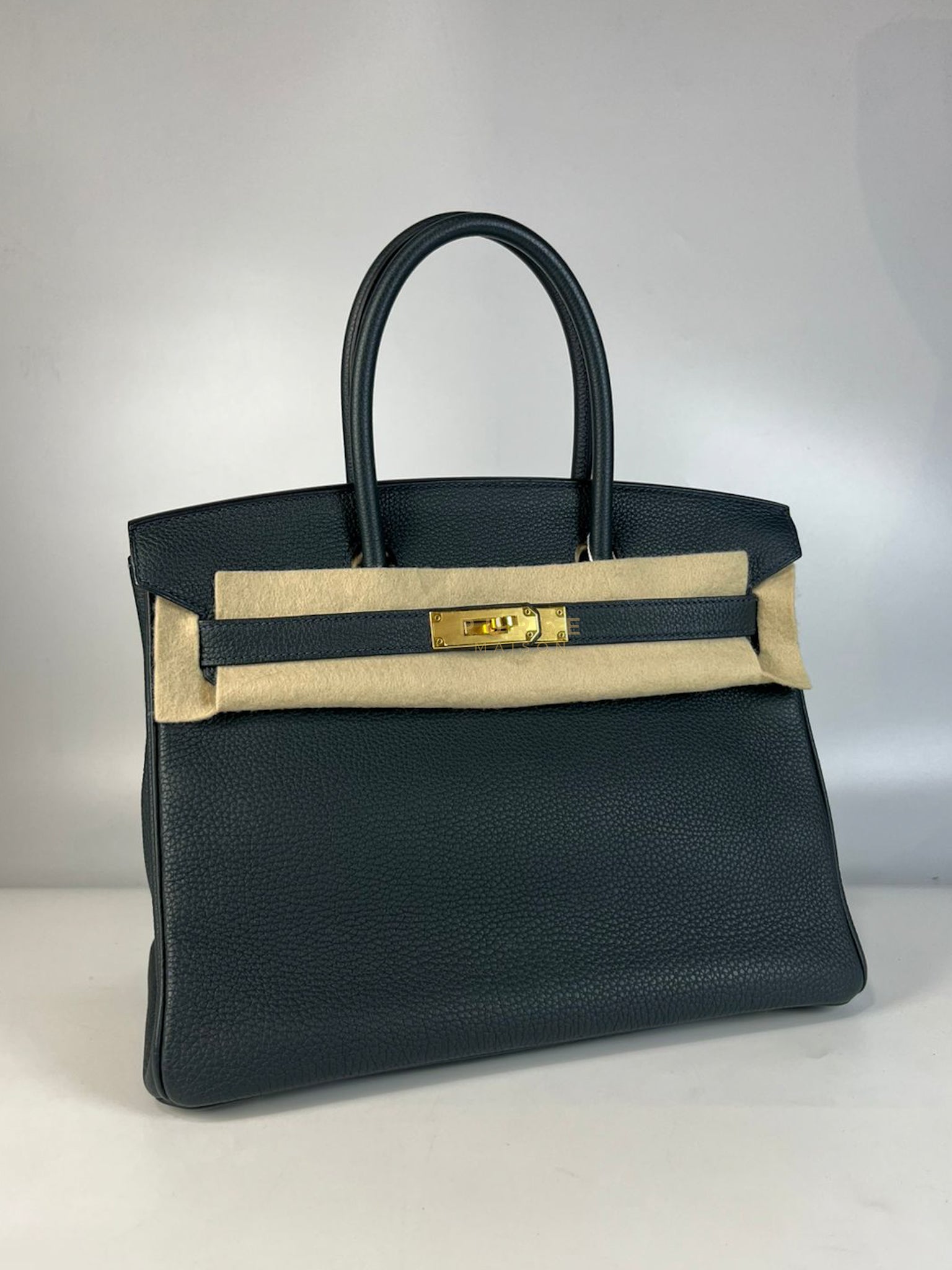 Birkin 30 Vert Rousseau in Togo Leather and Gold Hardware Stamp D (2019) | Purse Maison Luxury Bags Shop
