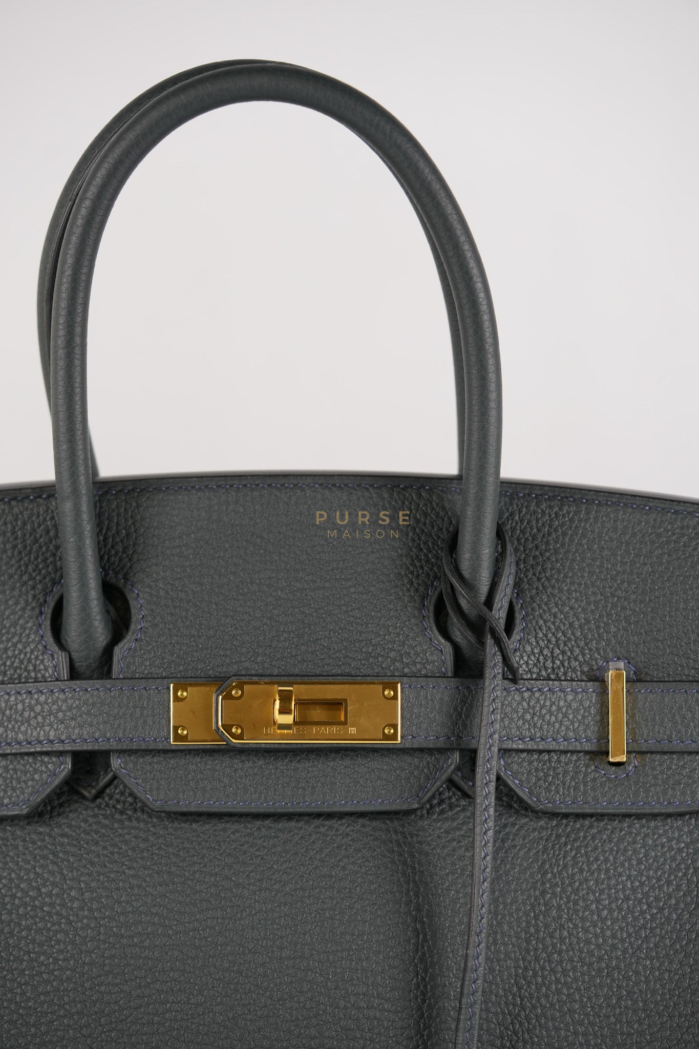 Birkin 30 Vert Rousseau in Togo Leather and Gold Hardware Stamp D (2019) | Purse Maison Luxury Bags Shop