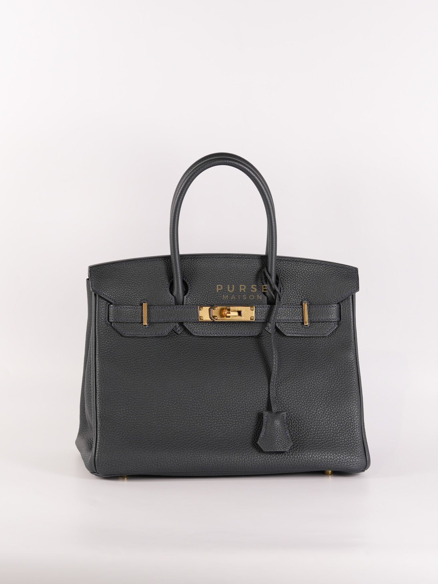 Birkin 30 Vert Rousseau in Togo Leather and Gold Hardware Stamp D (2019) | Purse Maison Luxury Bags Shop
