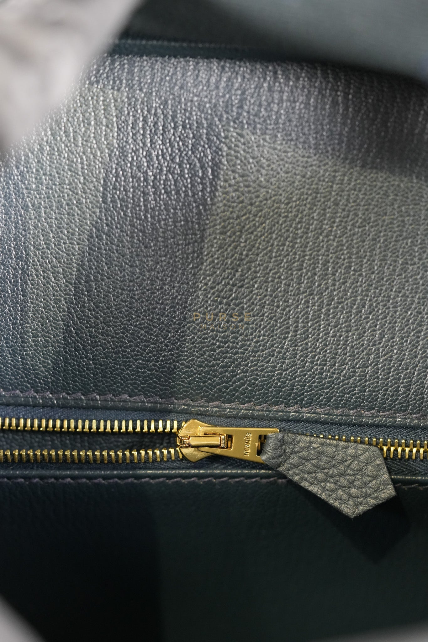 Birkin 30 Vert Rousseau in Togo Leather and Gold Hardware Stamp D (2019) | Purse Maison Luxury Bags Shop
