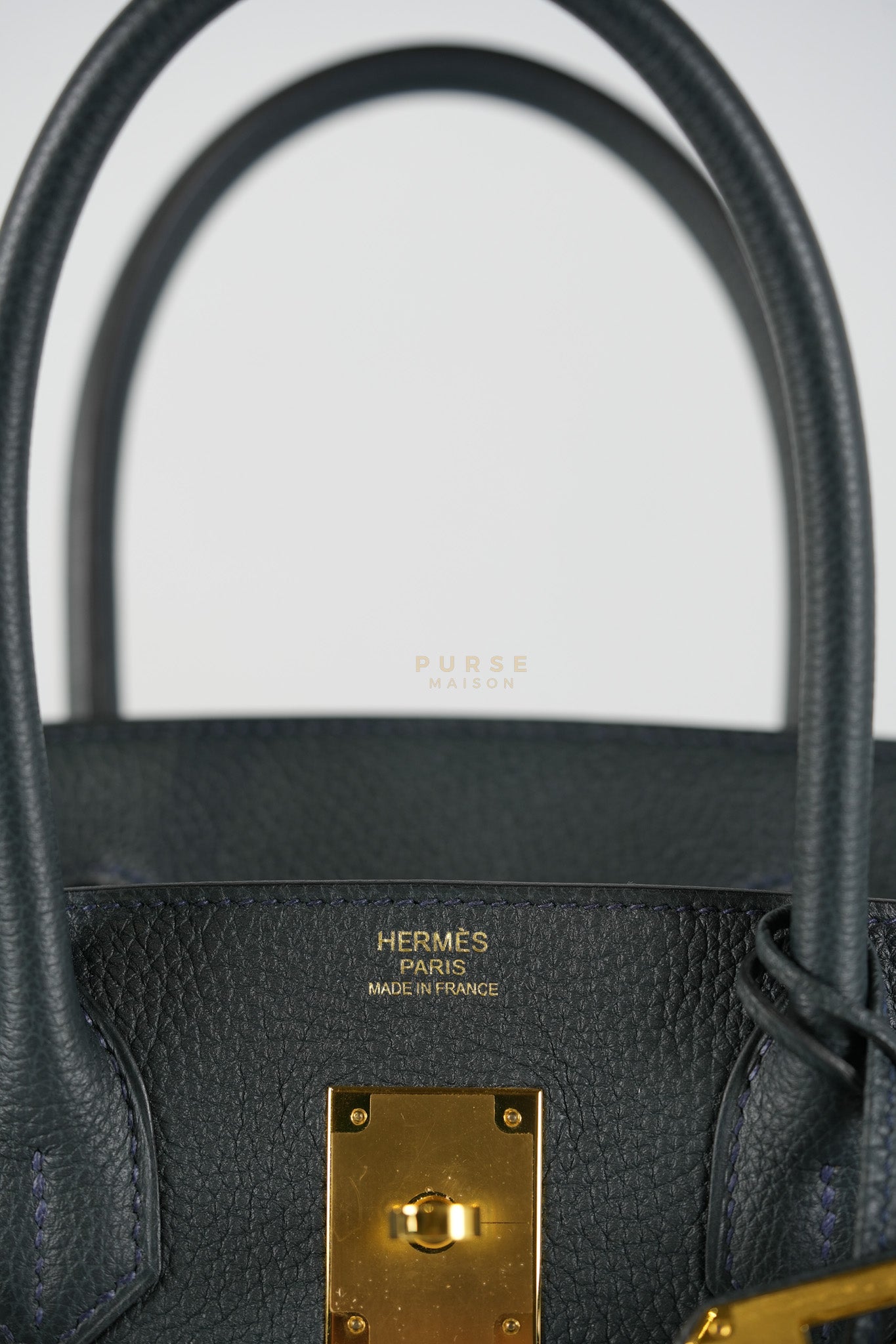 Birkin 30 Vert Rousseau in Togo Leather and Gold Hardware Stamp D (2019) | Purse Maison Luxury Bags Shop