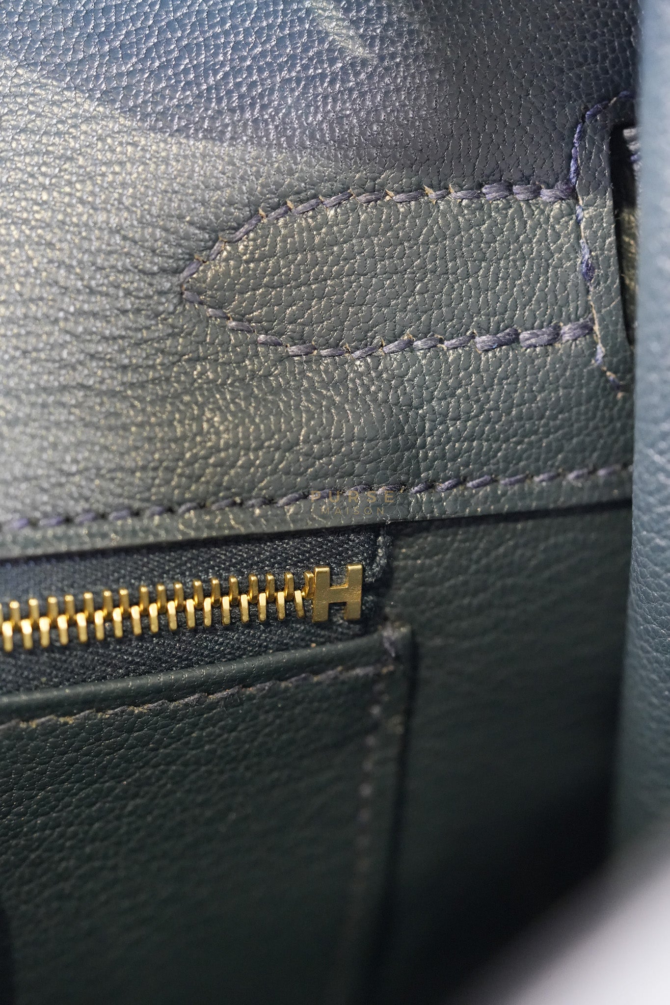 Birkin 30 Vert Rousseau in Togo Leather and Gold Hardware Stamp D (2019) | Purse Maison Luxury Bags Shop