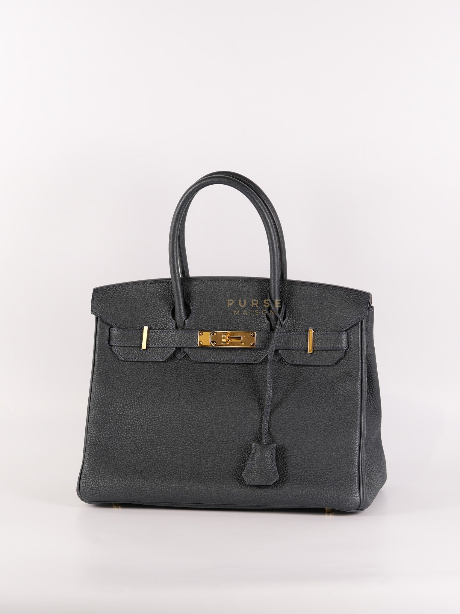 Birkin 30 Vert Rousseau in Togo Leather and Gold Hardware Stamp D (2019) | Purse Maison Luxury Bags Shop