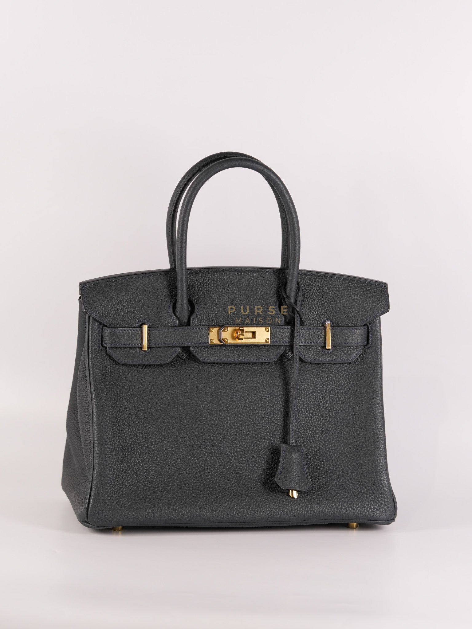 Birkin 30 Vert Rousseau in Togo Leather and Gold Hardware Stamp D (2019) | Purse Maison Luxury Bags Shop
