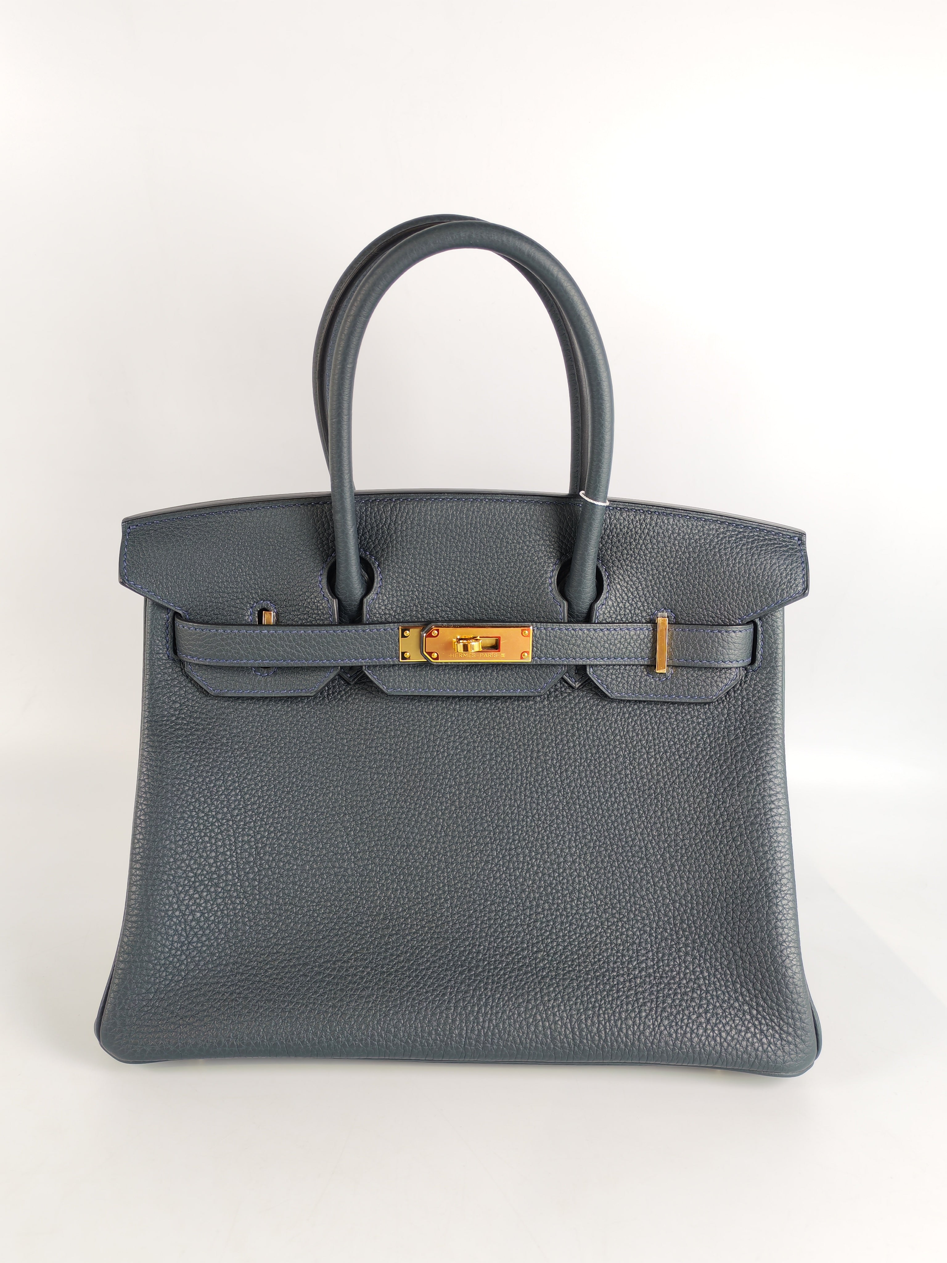 Birkin 30 Vert Rousseau in Togo Leather and Gold Hardware Stamp D (2019) | Purse Maison Luxury Bags Shop