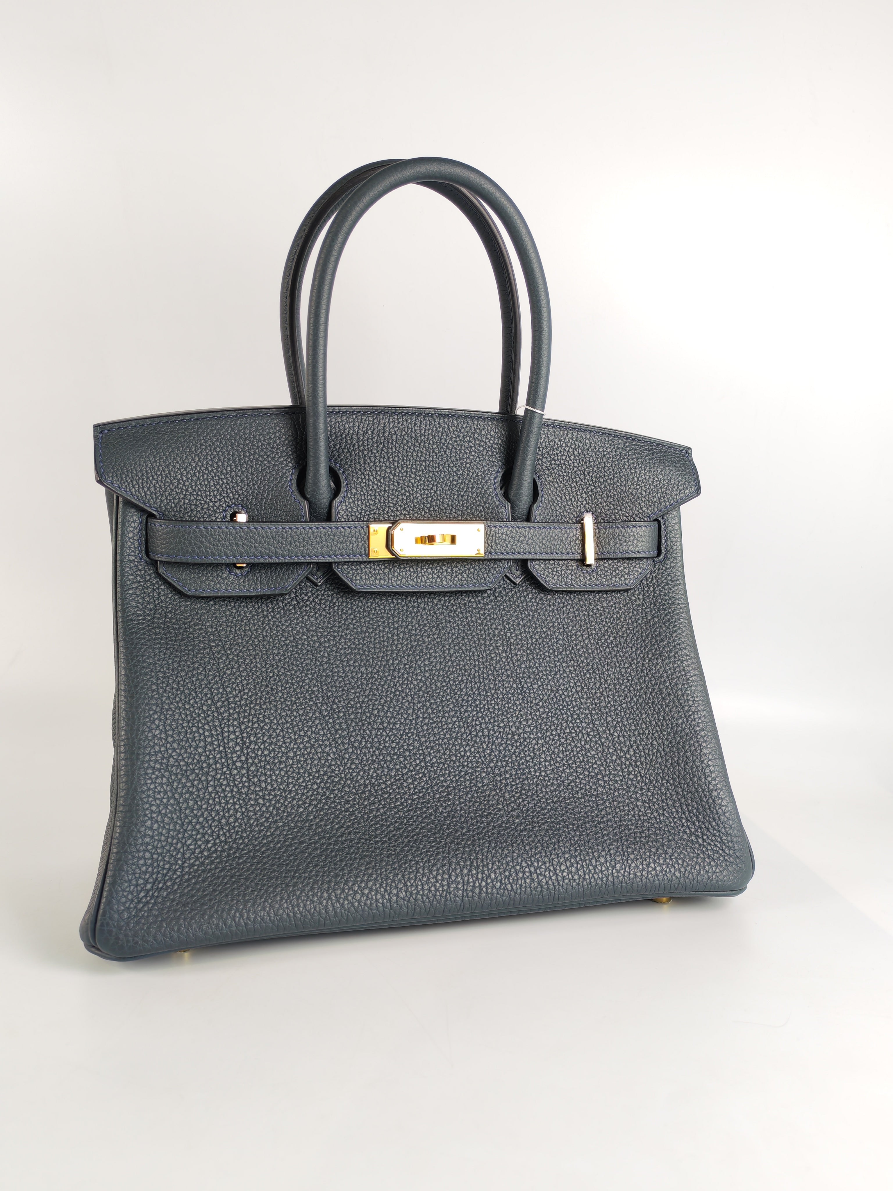 Birkin 30 Vert Rousseau in Togo Leather and Gold Hardware Stamp D (2019) | Purse Maison Luxury Bags Shop