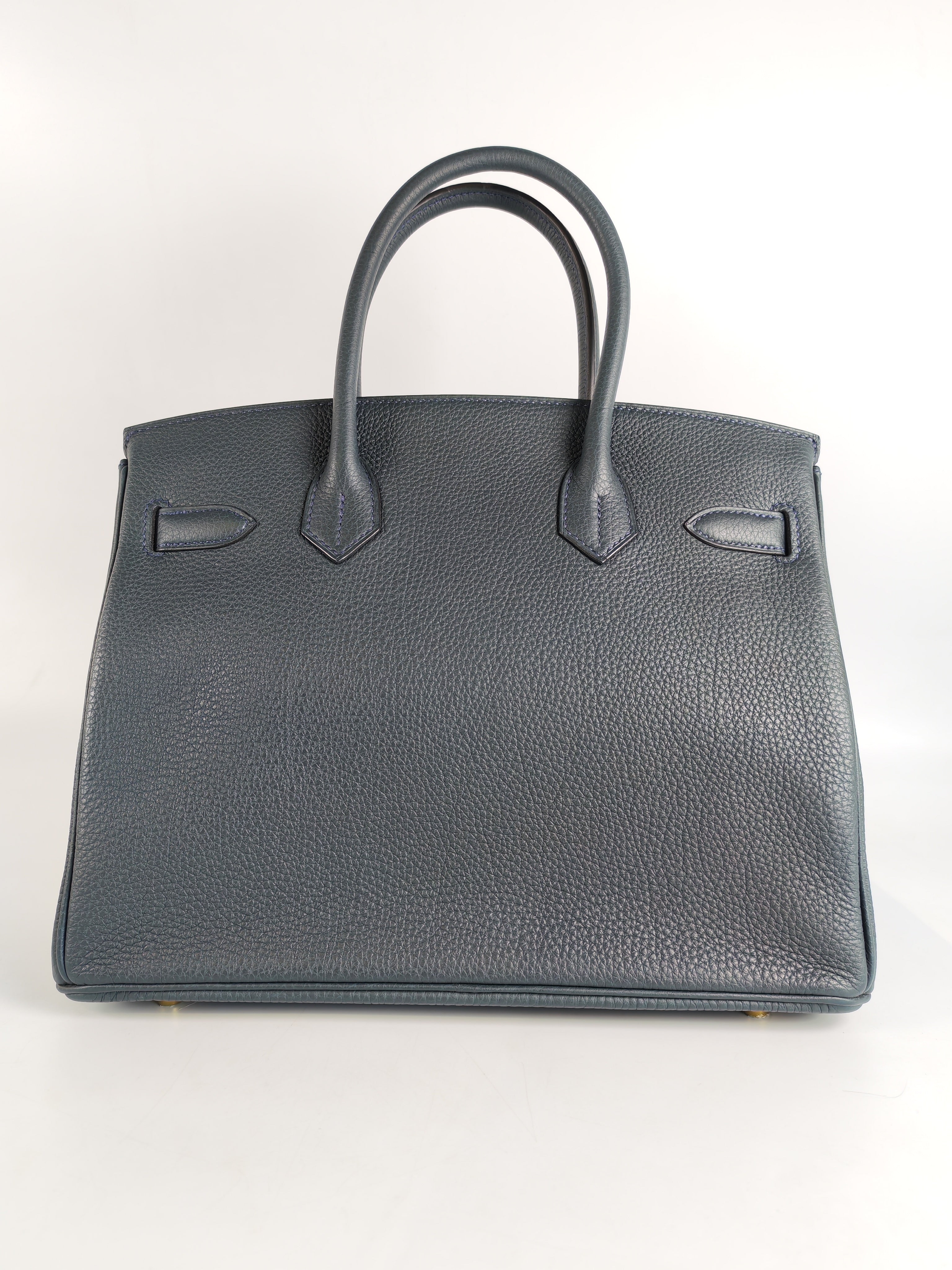 Birkin 30 Vert Rousseau in Togo Leather and Gold Hardware Stamp D (2019) | Purse Maison Luxury Bags Shop