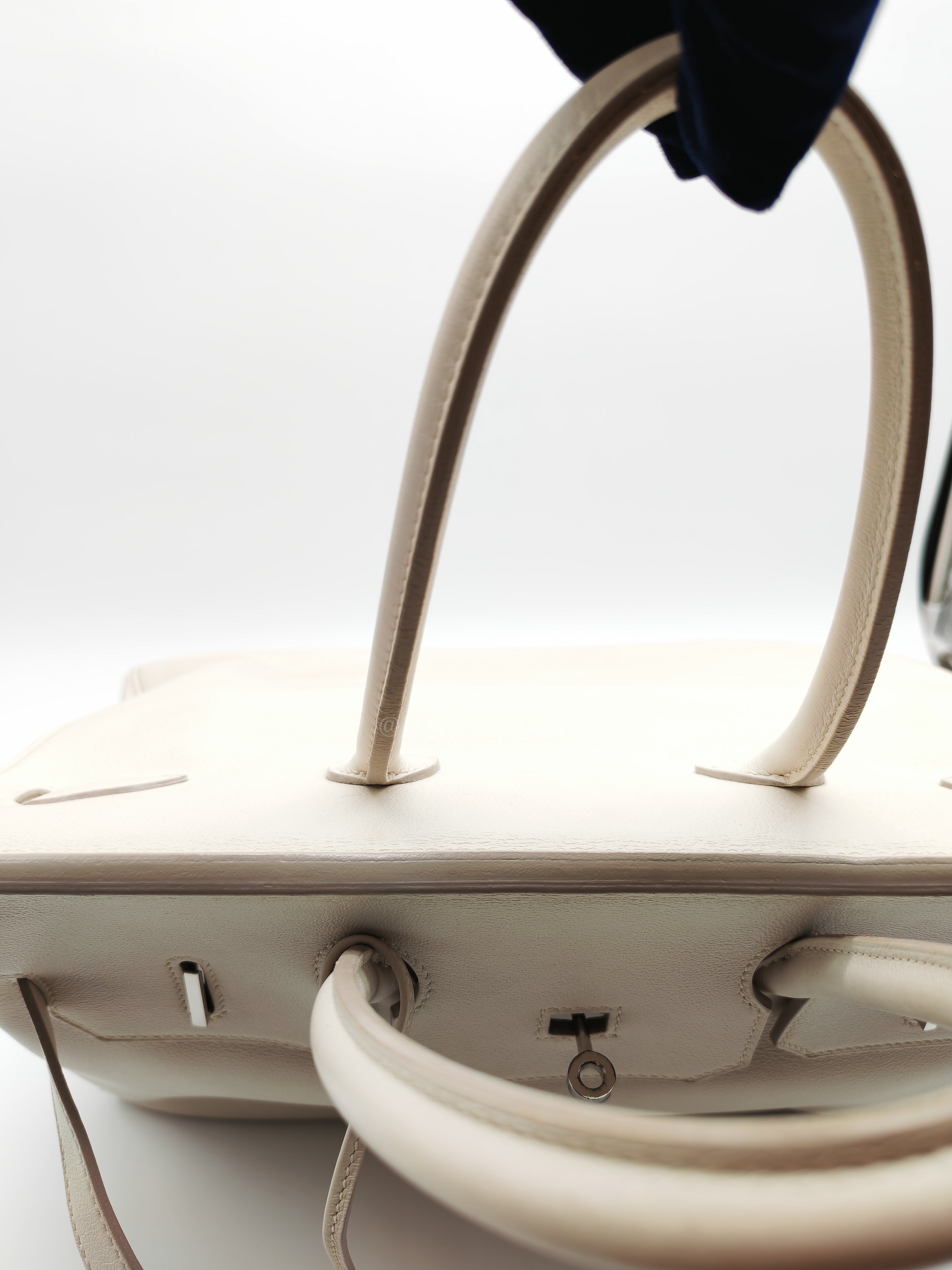 Birkin 35 in Nata Evercolor Leather and Palladium Hardware Stamp Square 0 (2011) | Purse Maison Luxury Bags Shop