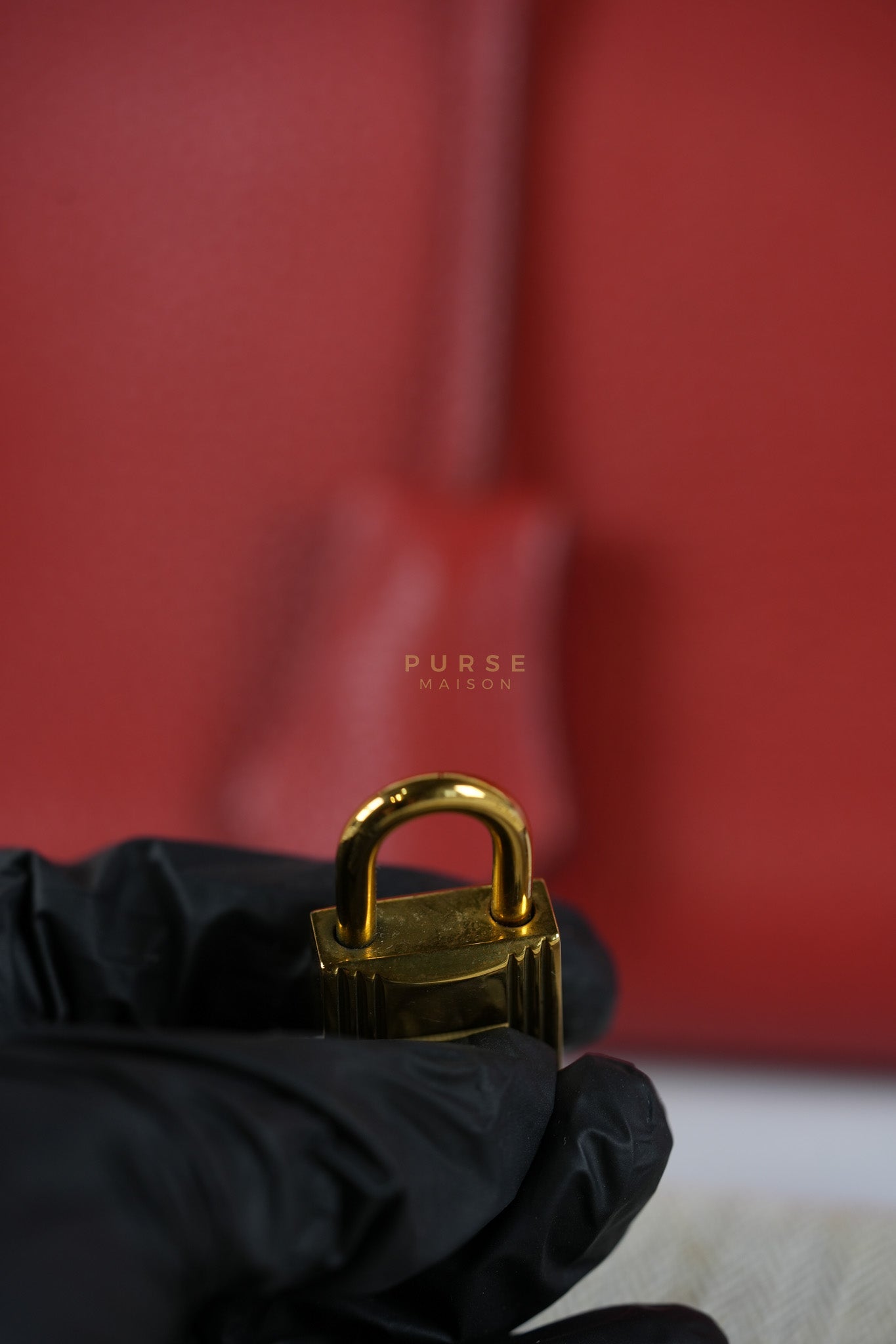 Birkin 35 Retourne Red in Togo Leather Dark Red Chevre interior and Gold Hardware Stamp P Square (2012) | Purse Maison Luxury Bags Shop