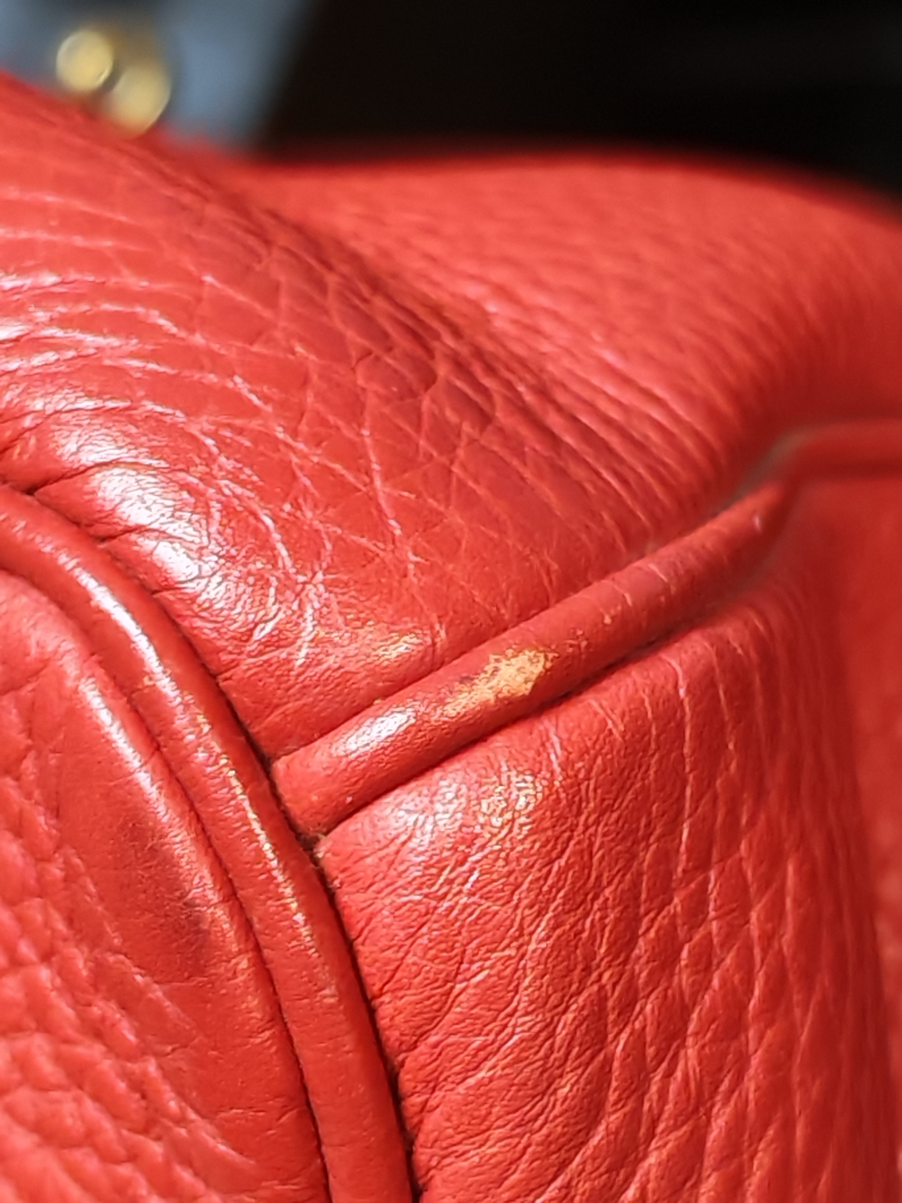 Birkin 35 Retourne Red in Togo Leather Dark Red Chevre interior and Gold Hardware Stamp P Square (2012) | Purse Maison Luxury Bags Shop