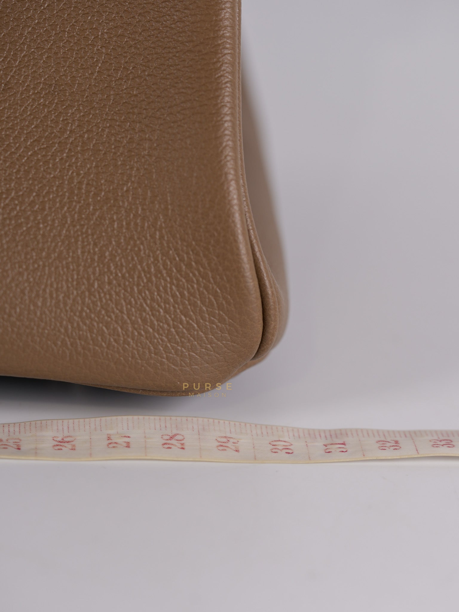 Birkin The Shoulder Retourne in Etoupe Evercolor Leather With Palladium Hardware Stamp W (2024) | Purse Maison Luxury Bags Shop