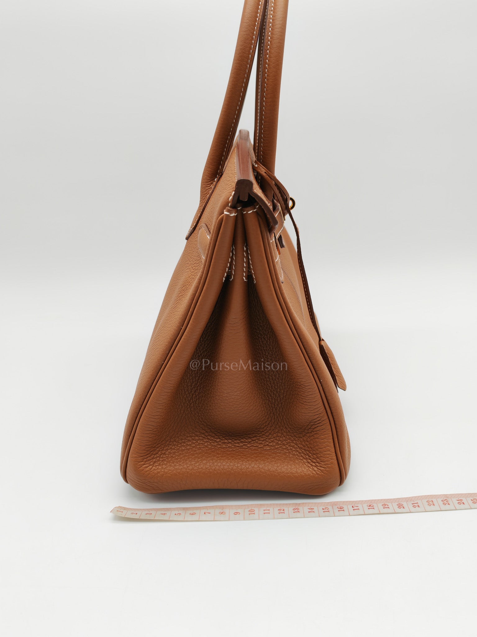 Birkin 30 Retourne in Gold Togo Leather & Gold Hardware Stamp A