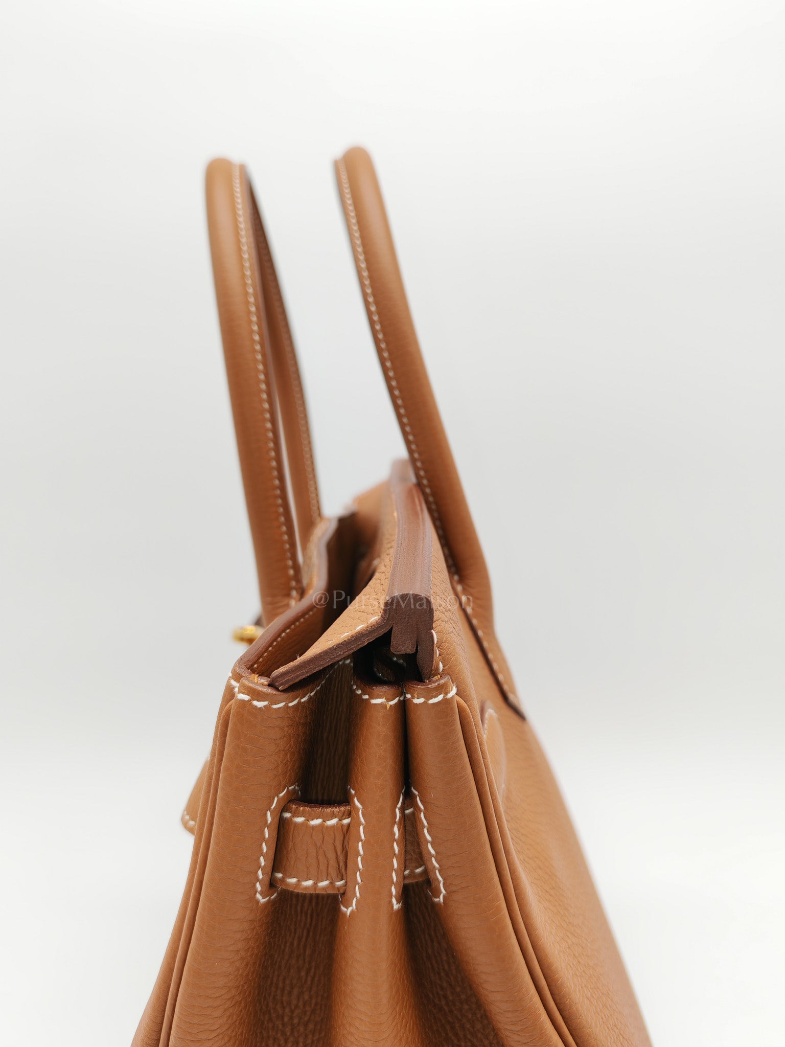 Birkin 30 Retourne in Gold Togo Leather & Gold Hardware Stamp A