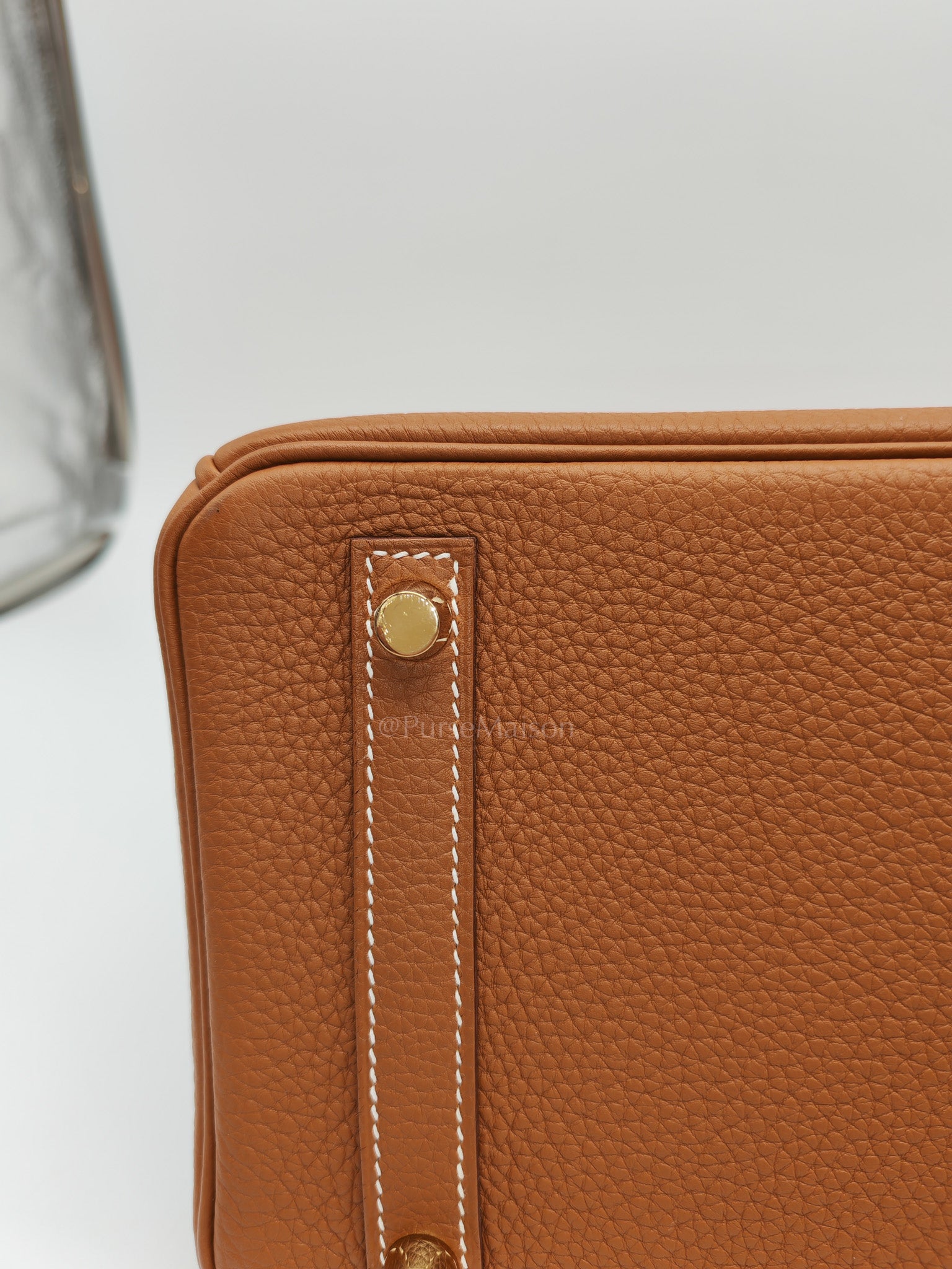 Birkin 30 Retourne in Gold Togo Leather & Gold Hardware Stamp A