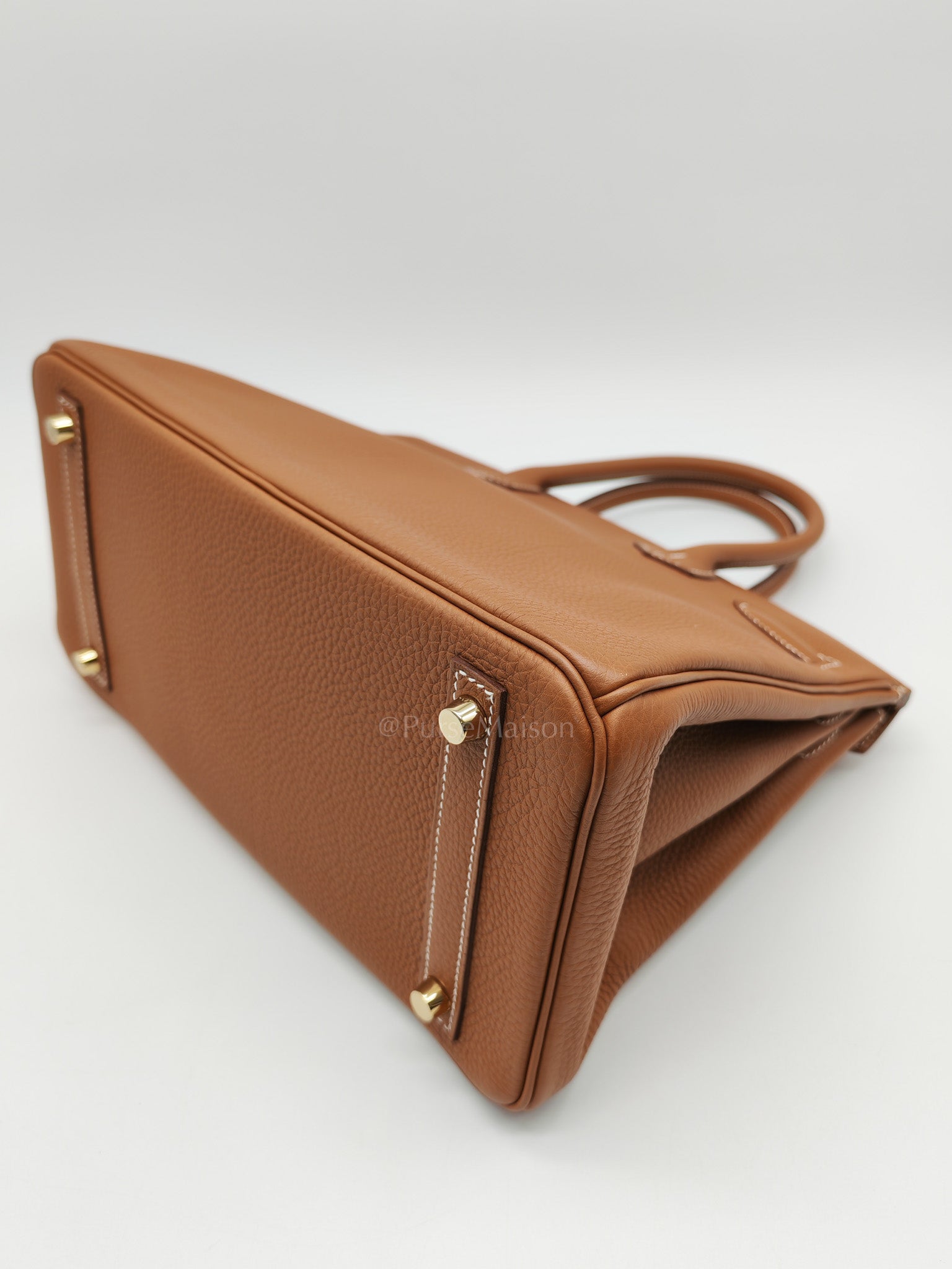 Birkin 30 Retourne in Gold Togo Leather & Gold Hardware Stamp A