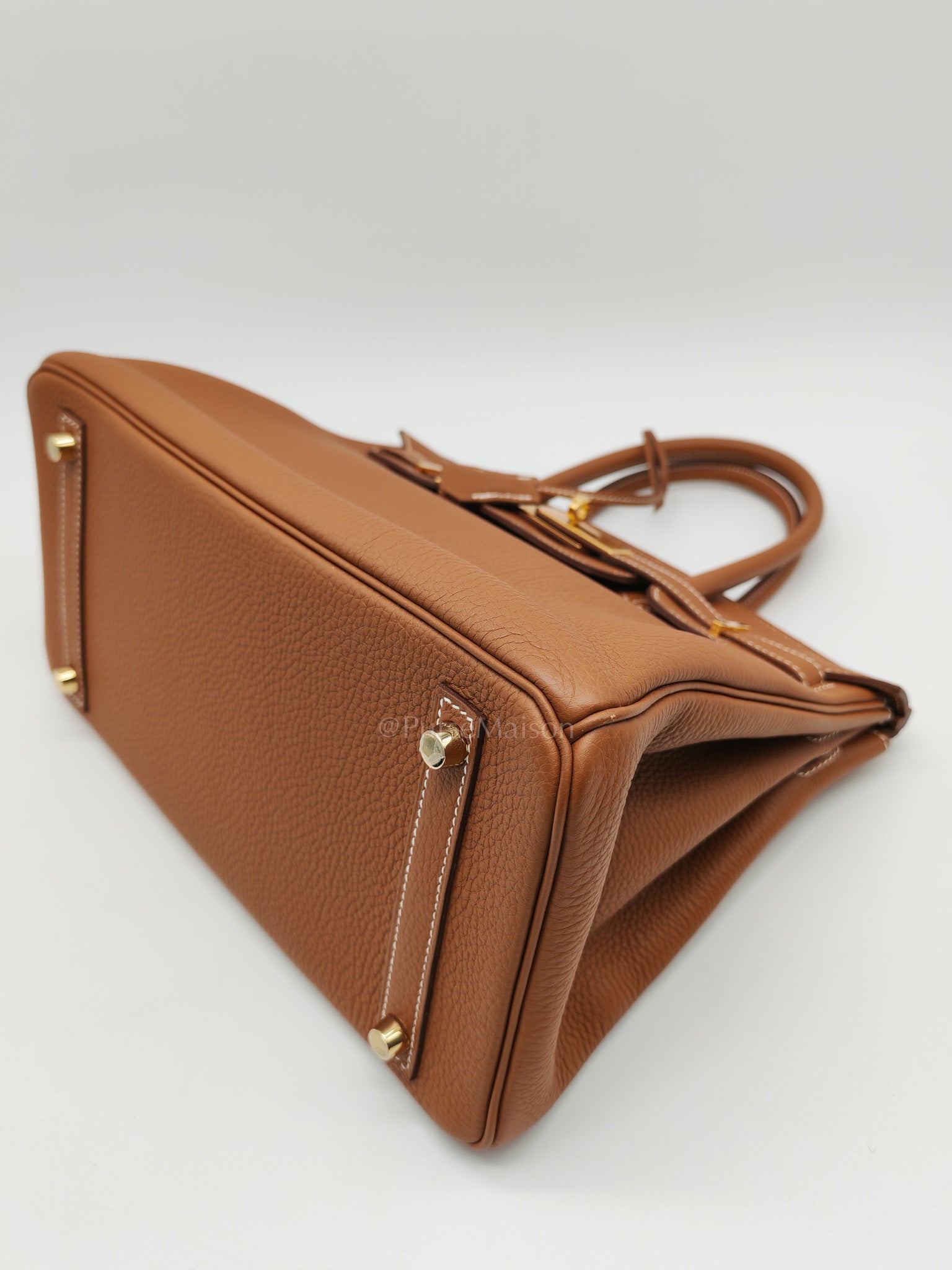 Birkin 30 Retourne in Gold Togo Leather & Gold Hardware Stamp A