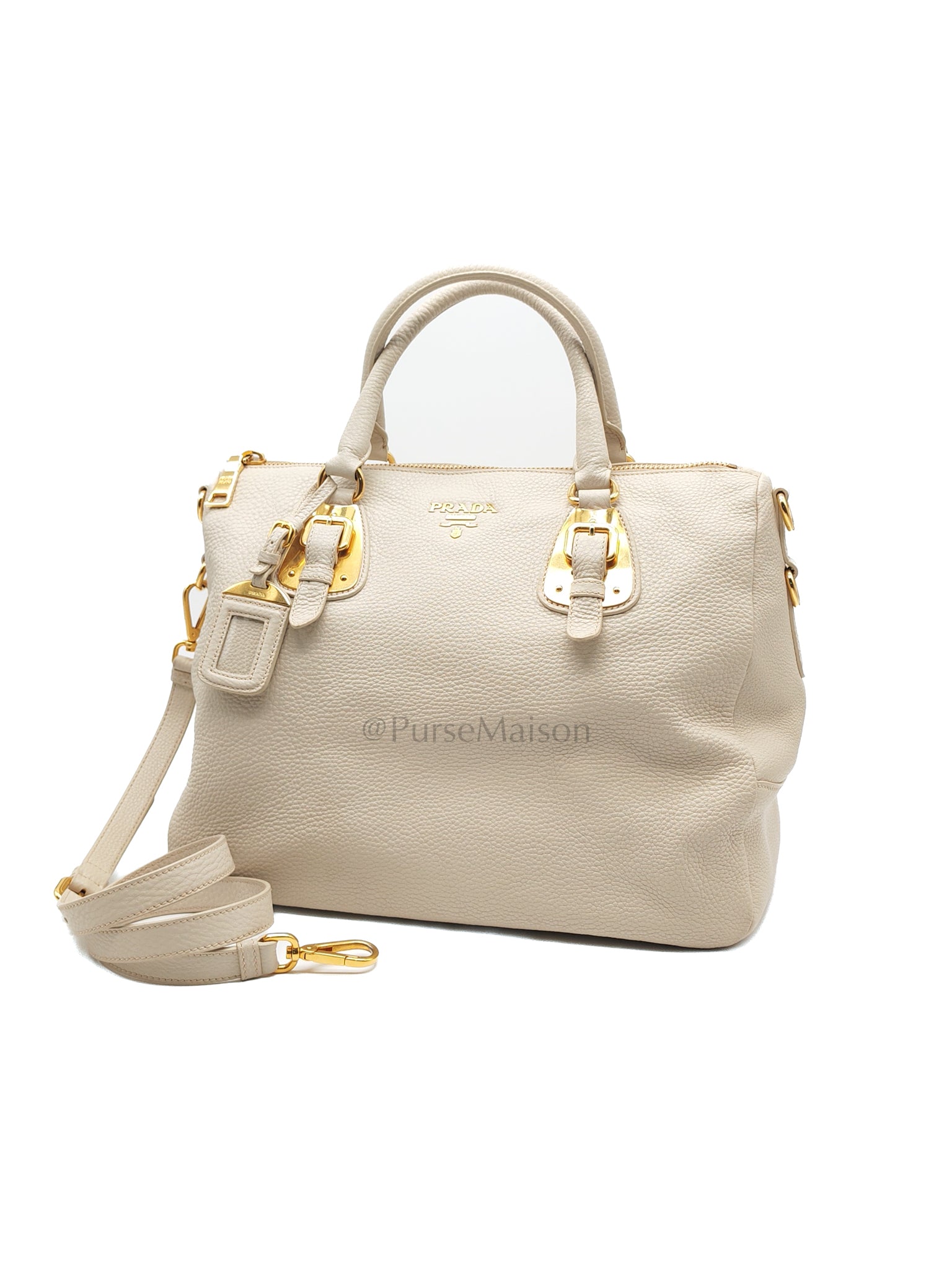 BL0817 Vitello Daino Off-White in Soft Pebbled Calfskin Leather | Purse Maison Luxury Bags Shop