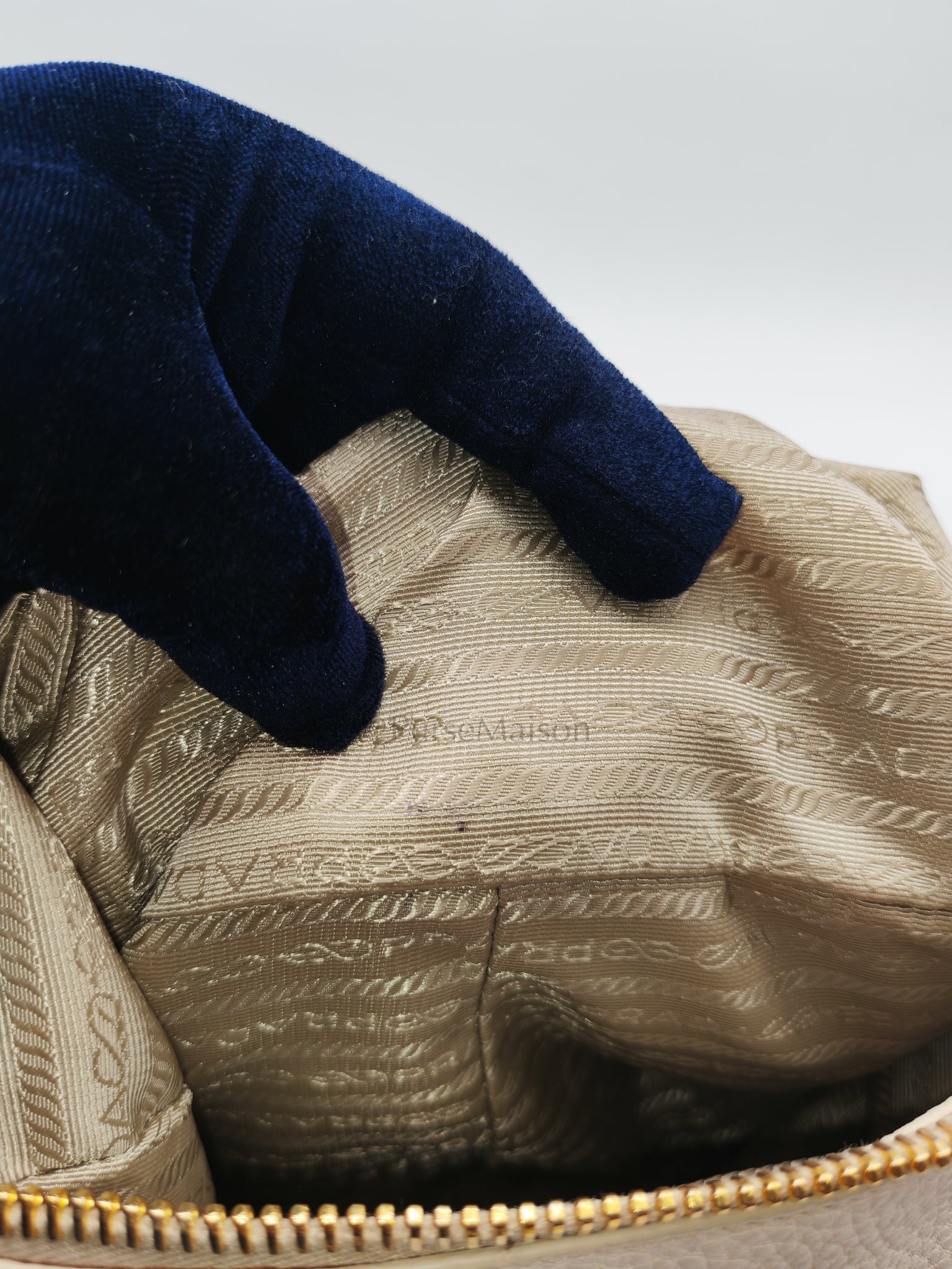 BL0817 Vitello Daino Off-White in Soft Pebbled Calfskin Leather | Purse Maison Luxury Bags Shop