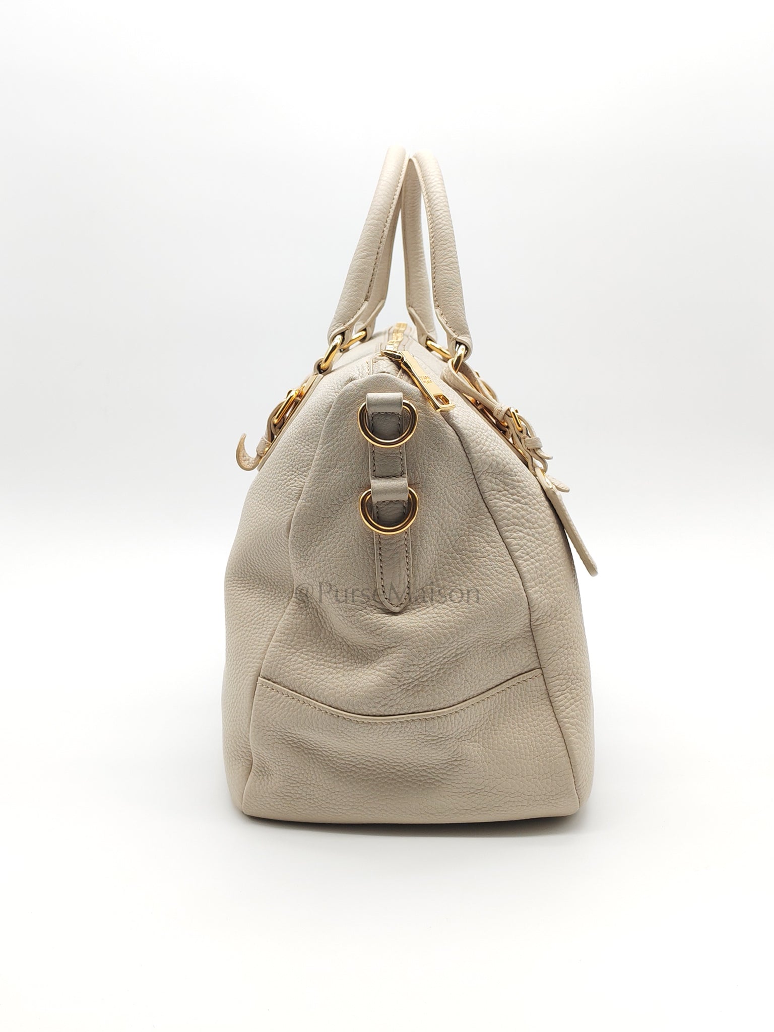 BL0817 Vitello Daino Off-White in Soft Pebbled Calfskin Leather | Purse Maison Luxury Bags Shop