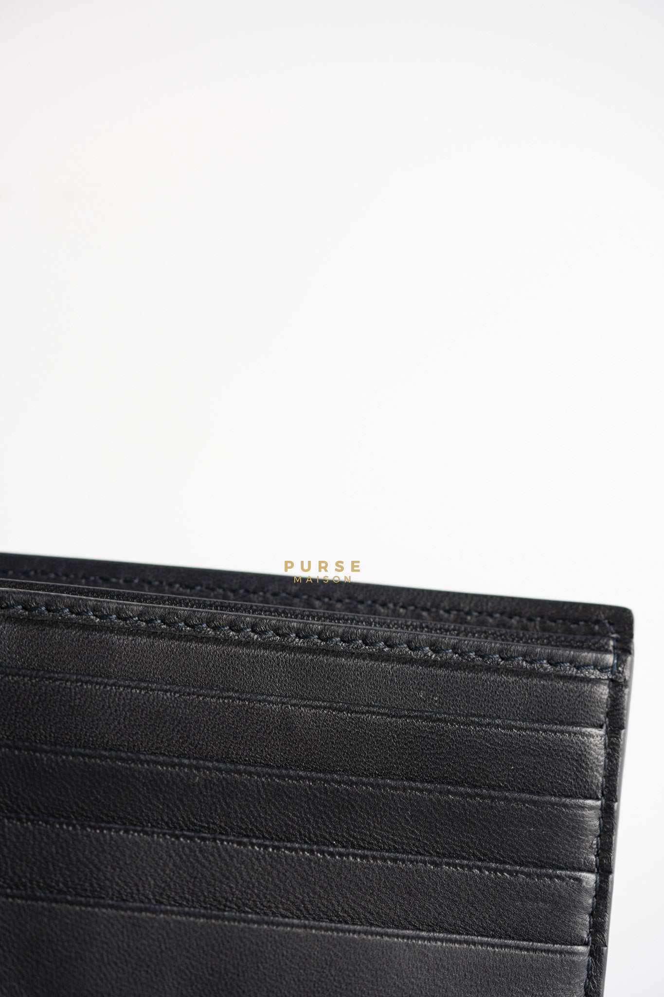 Black Bi-Fold Wallet for Men | Purse Maison Luxury Bags Shop