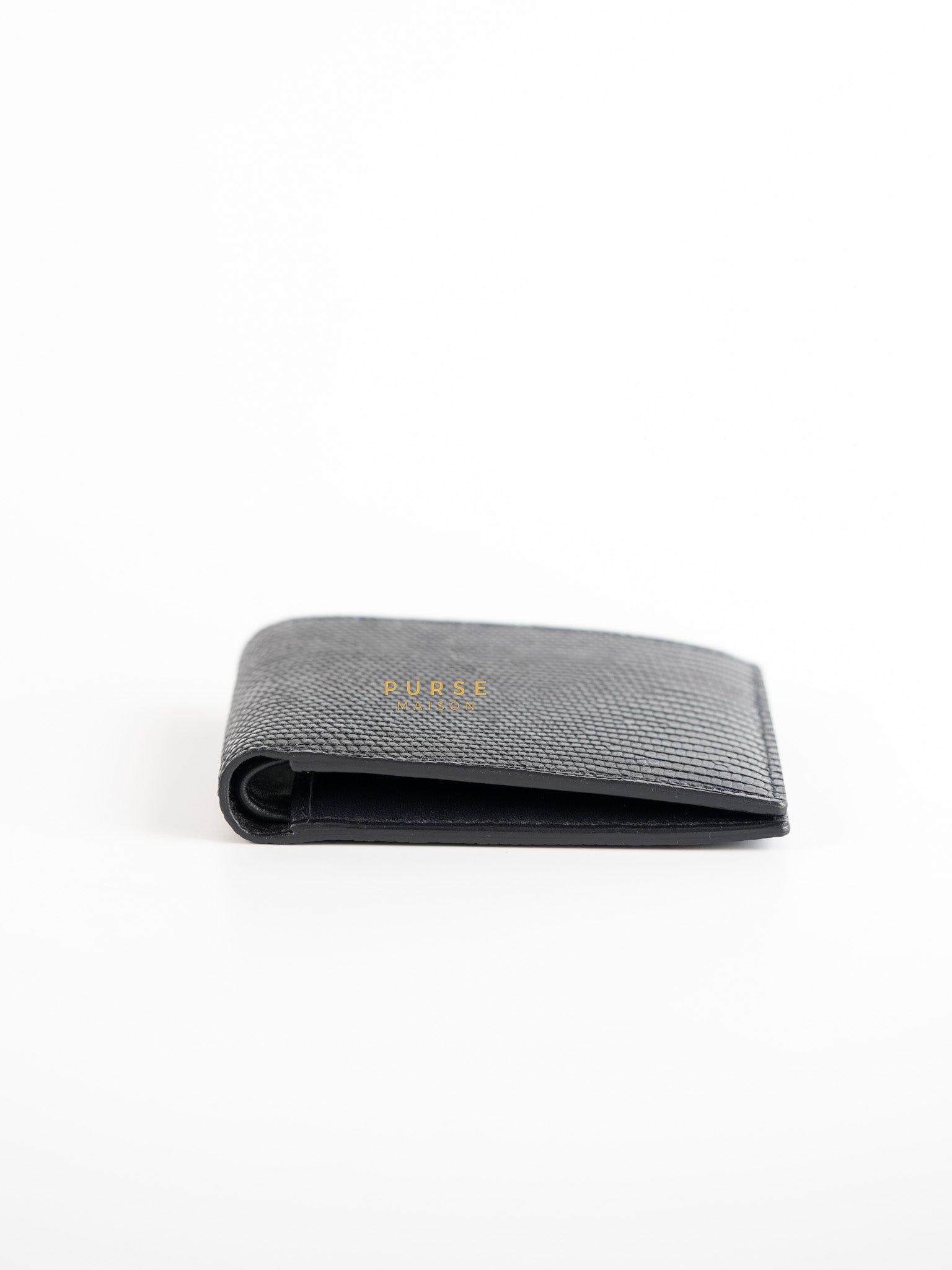 Black Bi-Fold Wallet for Men | Purse Maison Luxury Bags Shop