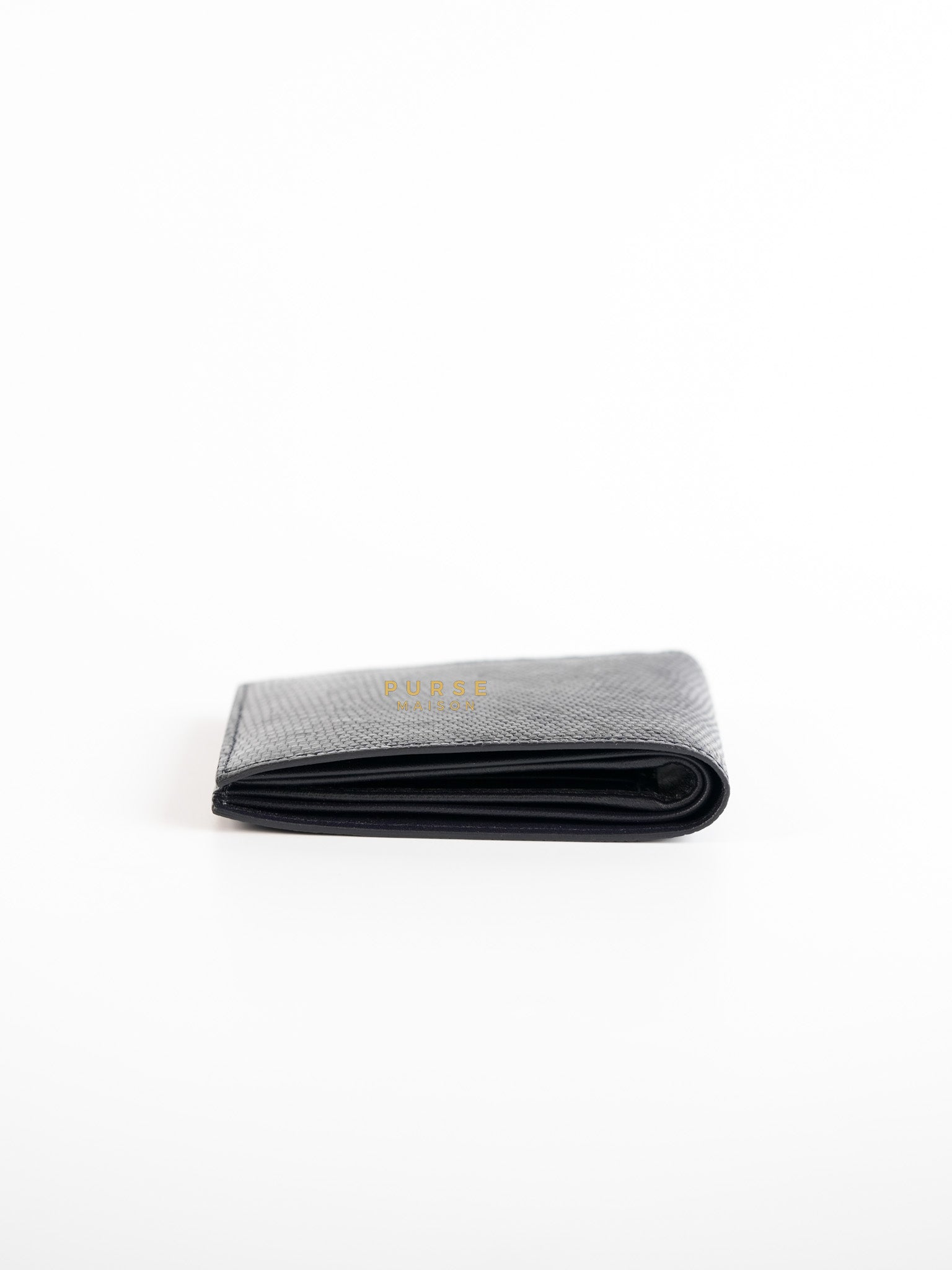Black Bi-Fold Wallet for Men | Purse Maison Luxury Bags Shop