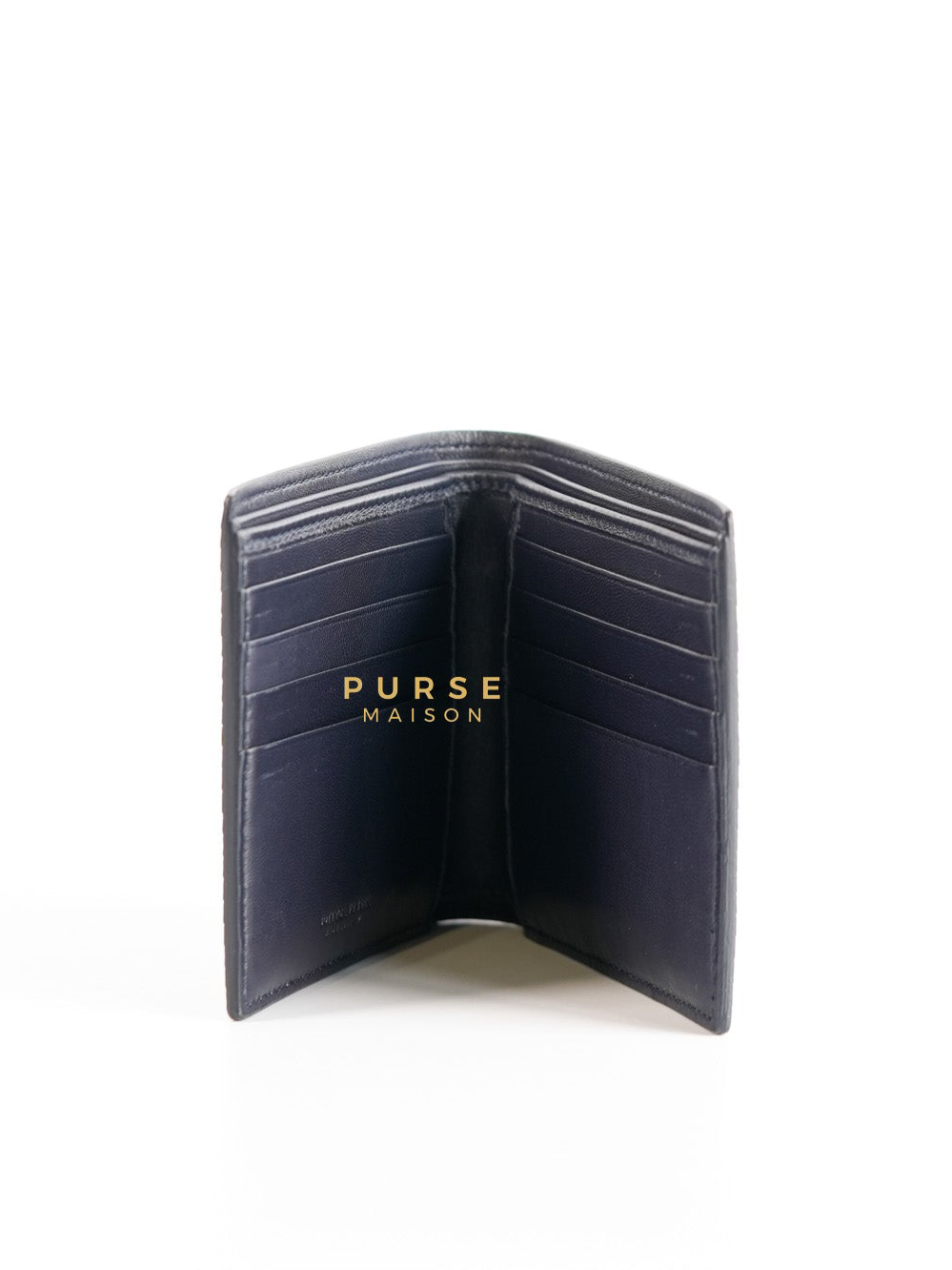 Black Bi-Fold Wallet for Men | Purse Maison Luxury Bags Shop