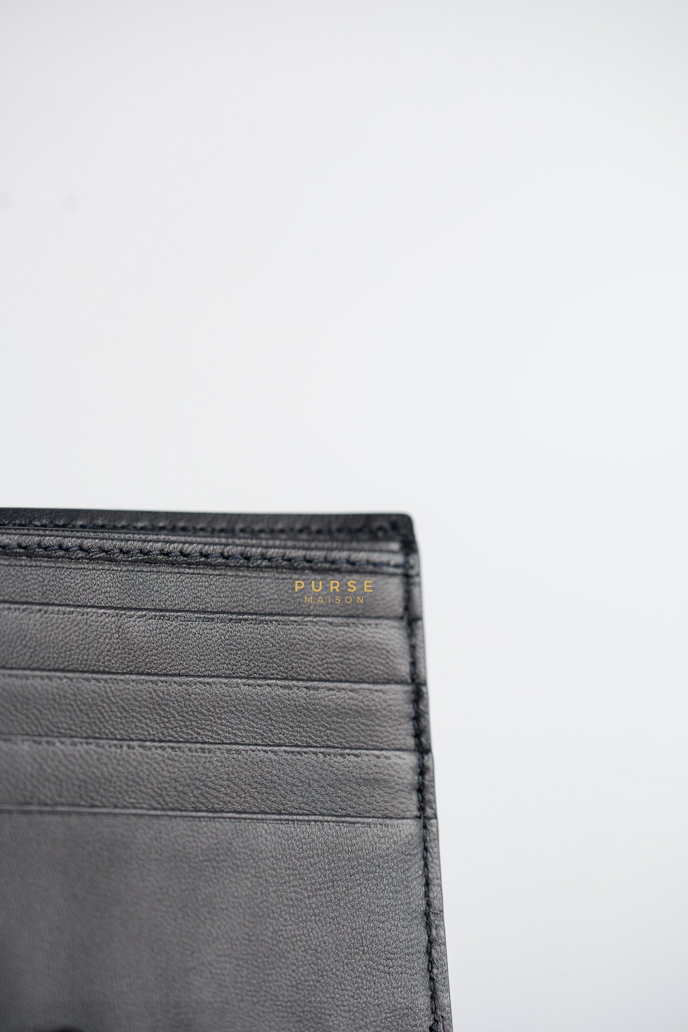 Black Bi-Fold Wallet for Men | Purse Maison Luxury Bags Shop