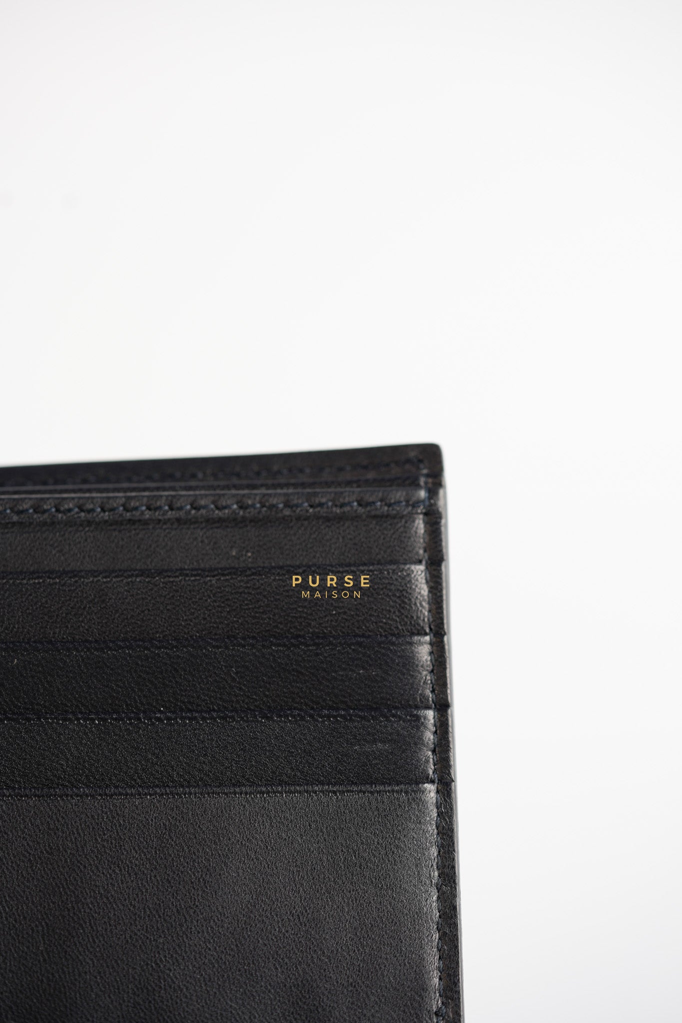 Black Bi-Fold Wallet for Men | Purse Maison Luxury Bags Shop