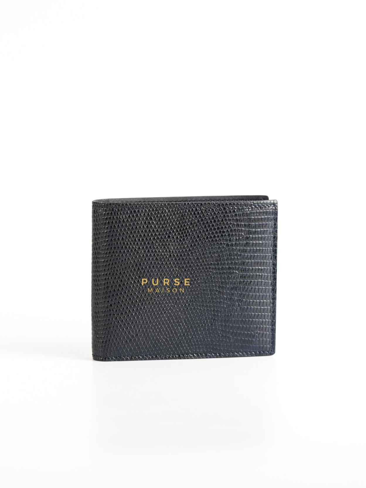 Black Bi-Fold Wallet for Men | Purse Maison Luxury Bags Shop