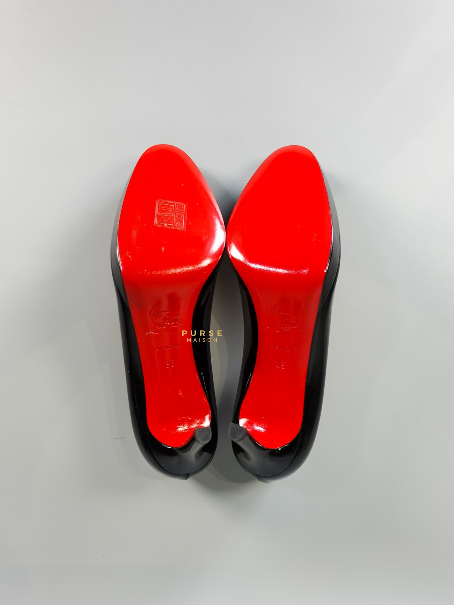 Black Patent Leather Platform Pumps Heels (Size 36EU 23cm) | Purse Maison Luxury Bags Shop