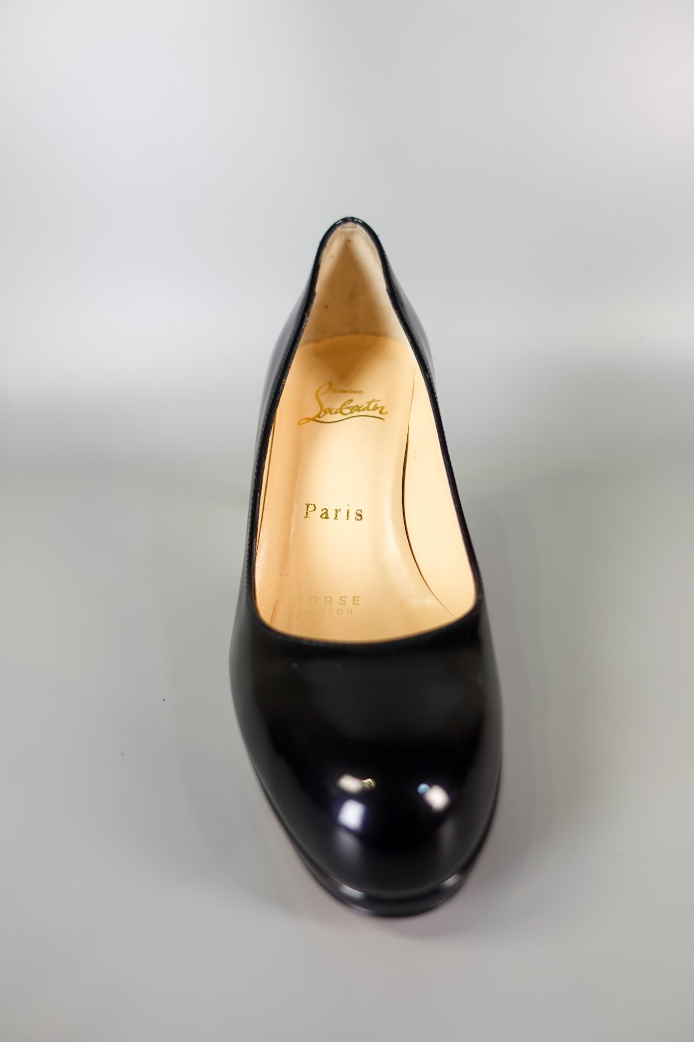 Black Patent Leather Platform Pumps Heels (Size 36EU 23cm) | Purse Maison Luxury Bags Shop