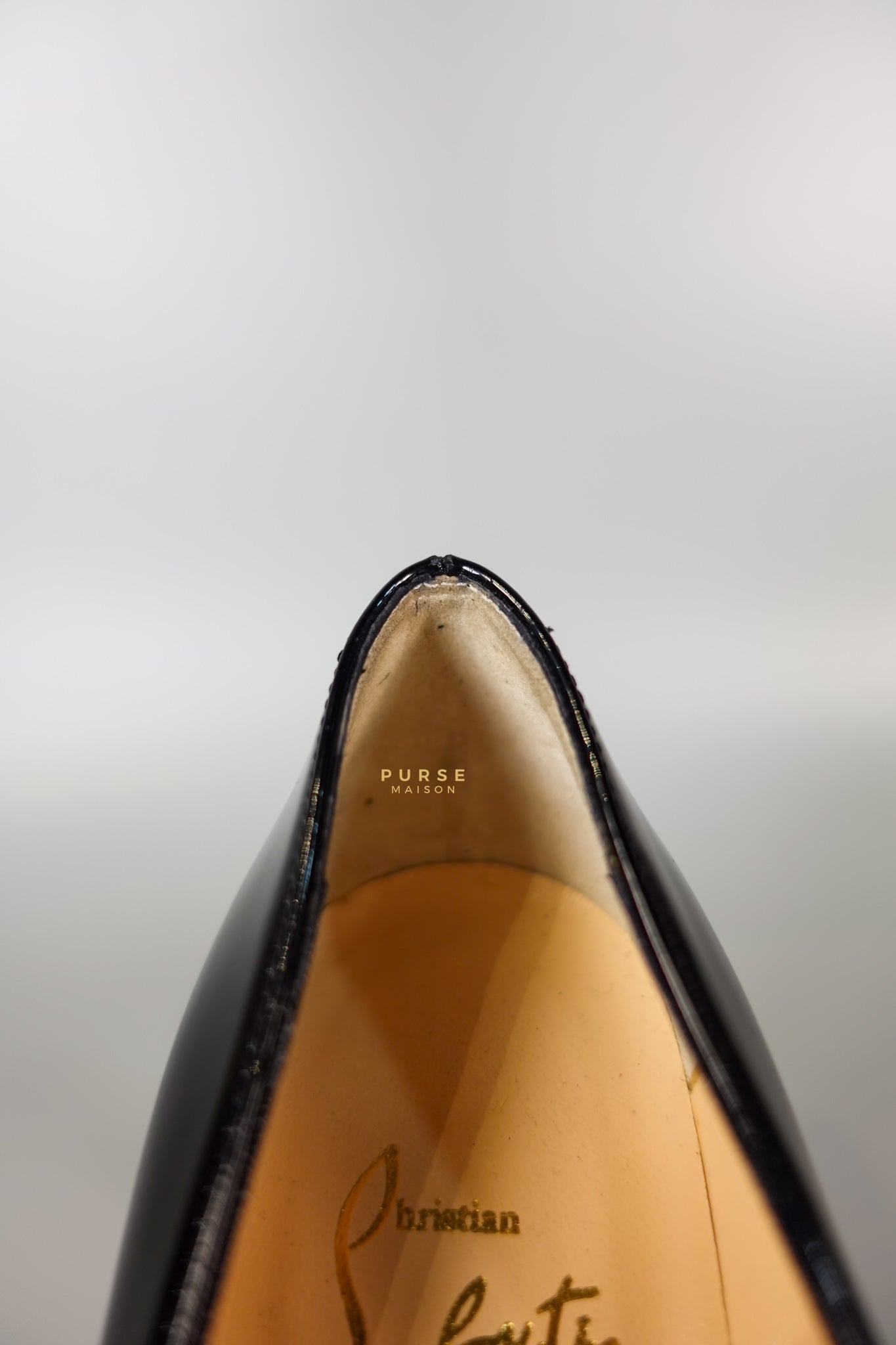 Black Patent Leather Platform Pumps Heels (Size 36EU 23cm) | Purse Maison Luxury Bags Shop