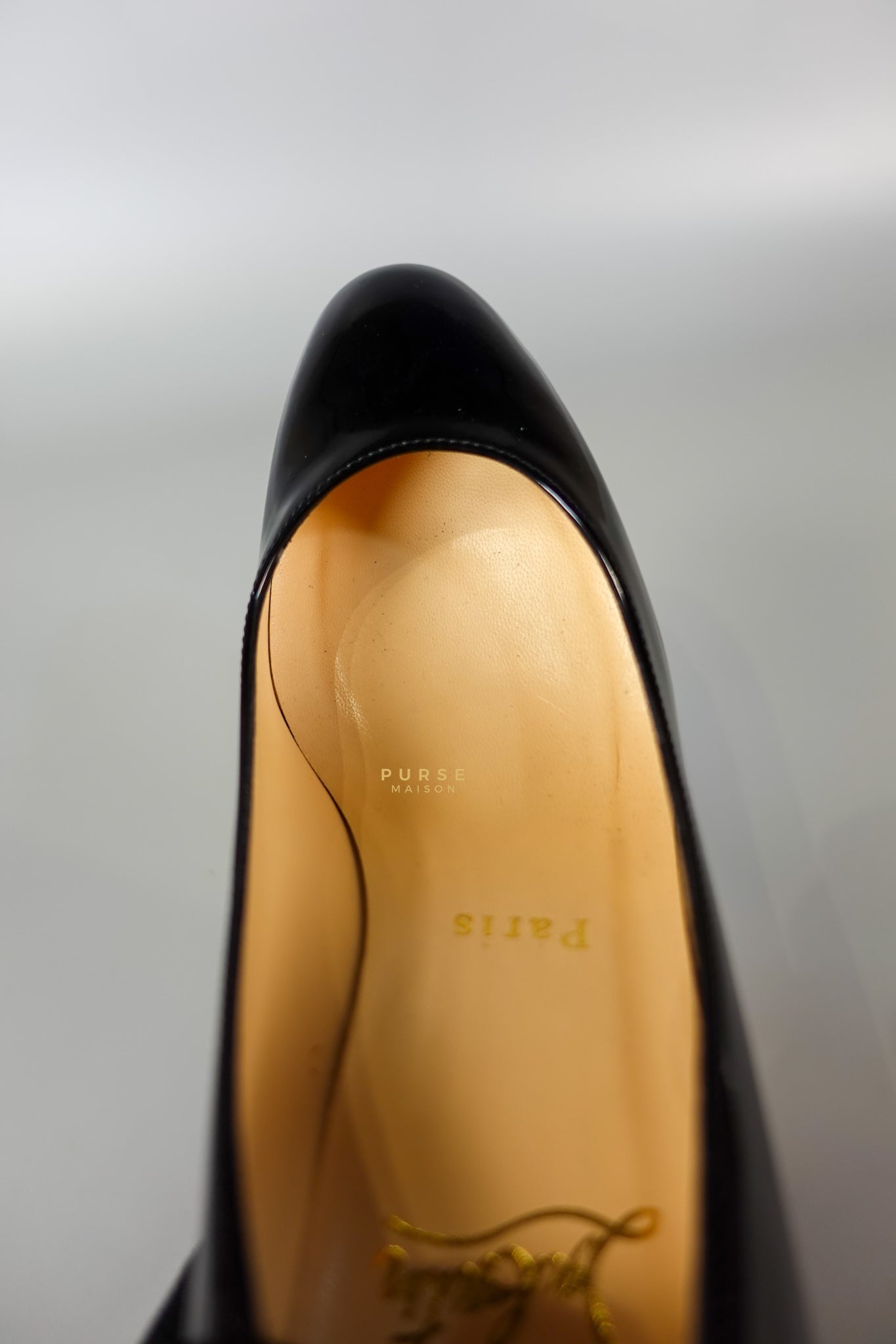 Black Patent Leather Platform Pumps Heels (Size 36EU 23cm) | Purse Maison Luxury Bags Shop