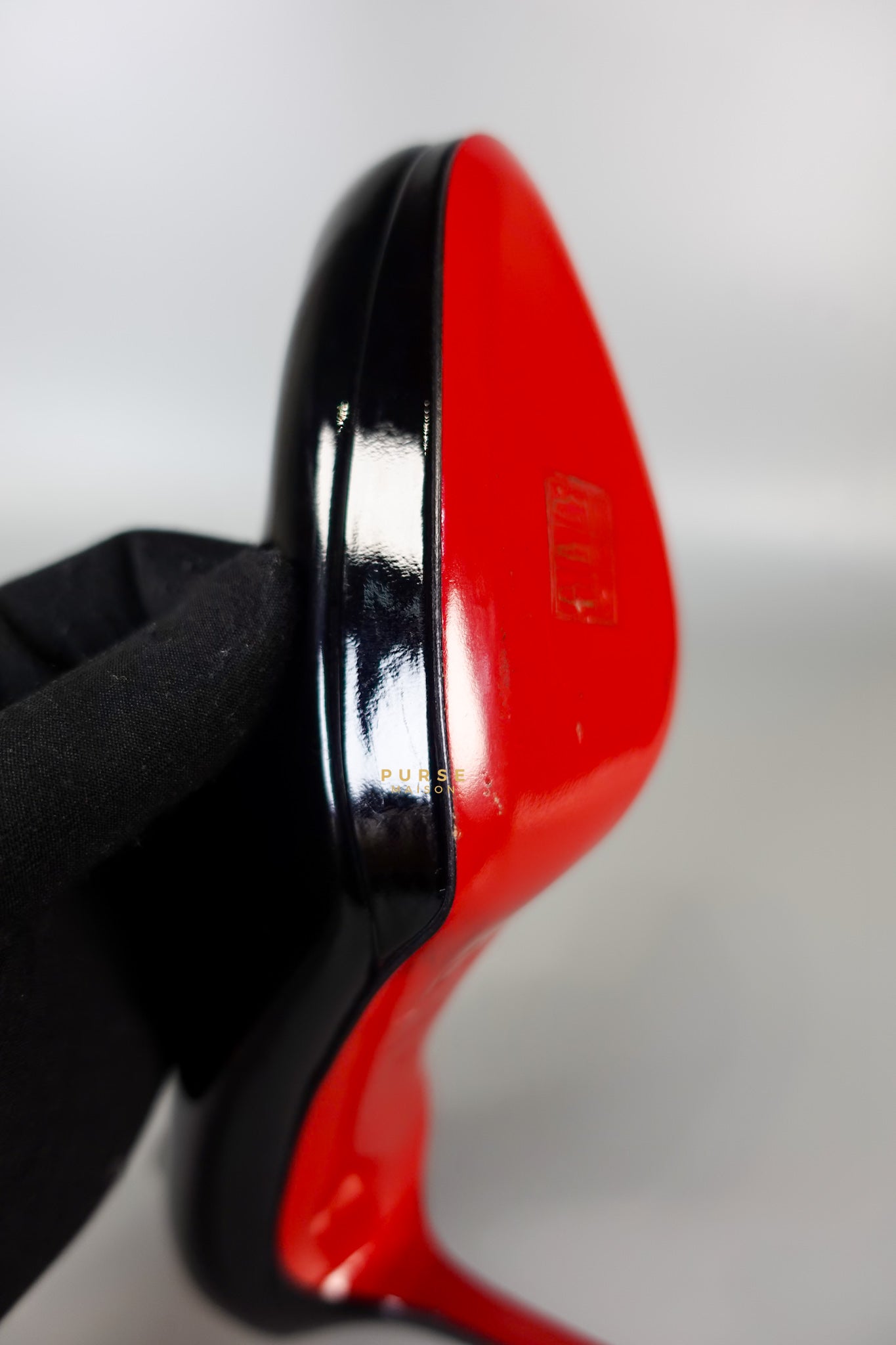 Black Patent Leather Platform Pumps Heels (Size 36EU 23cm) | Purse Maison Luxury Bags Shop