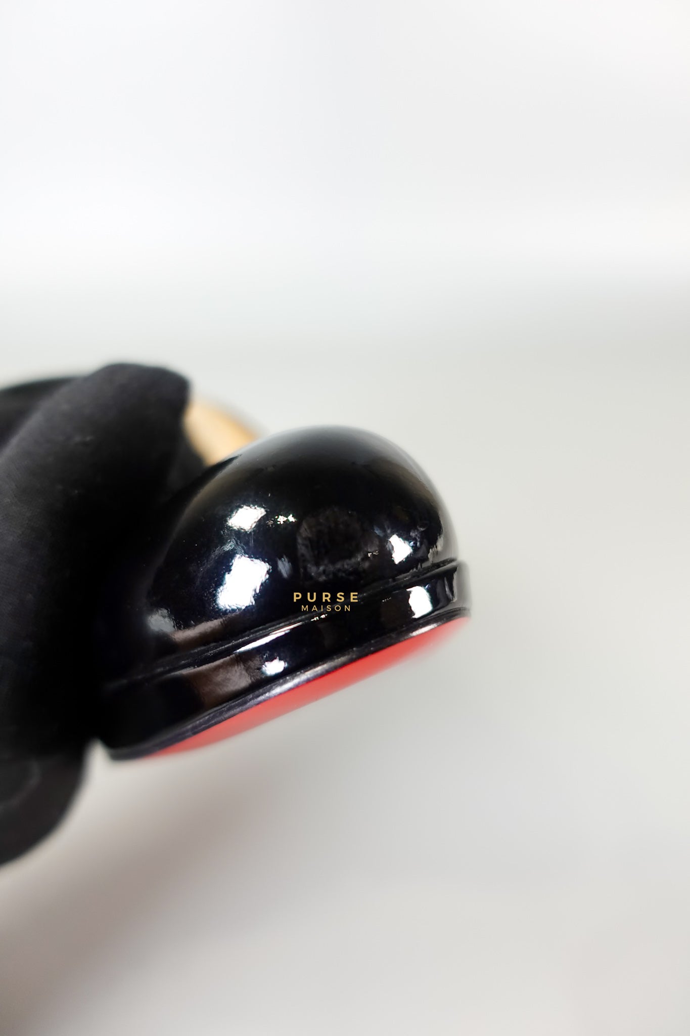 Black Patent Leather Platform Pumps Heels (Size 36EU 23cm) | Purse Maison Luxury Bags Shop