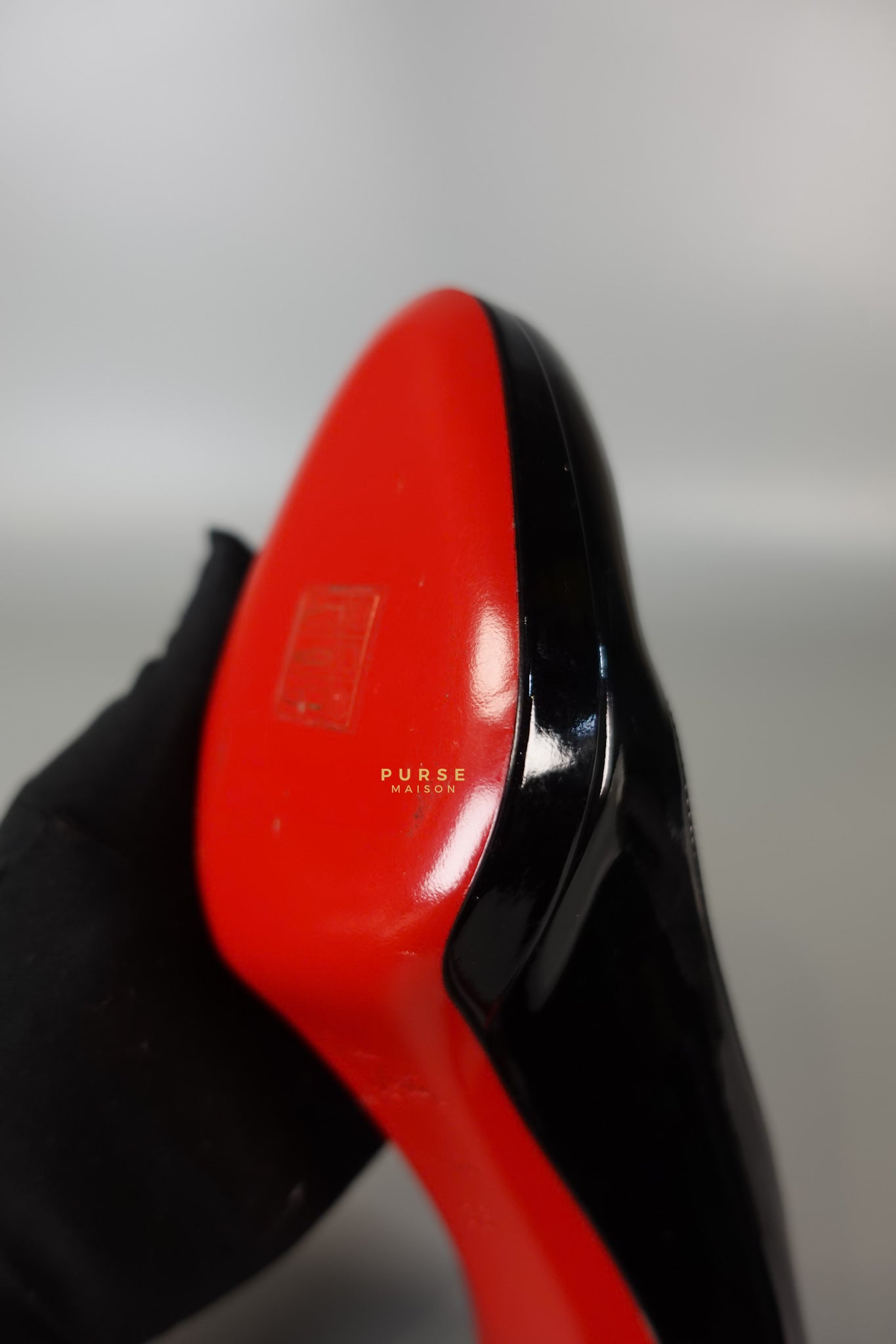 Black Patent Leather Platform Pumps Heels (Size 36EU 23cm) | Purse Maison Luxury Bags Shop