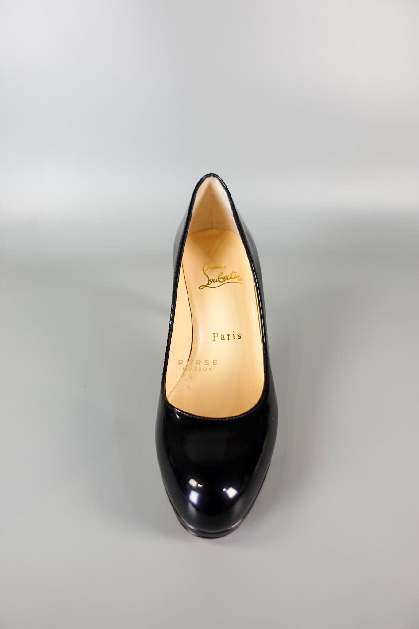 Black Patent Leather Platform Pumps Heels (Size 36EU 23cm) | Purse Maison Luxury Bags Shop