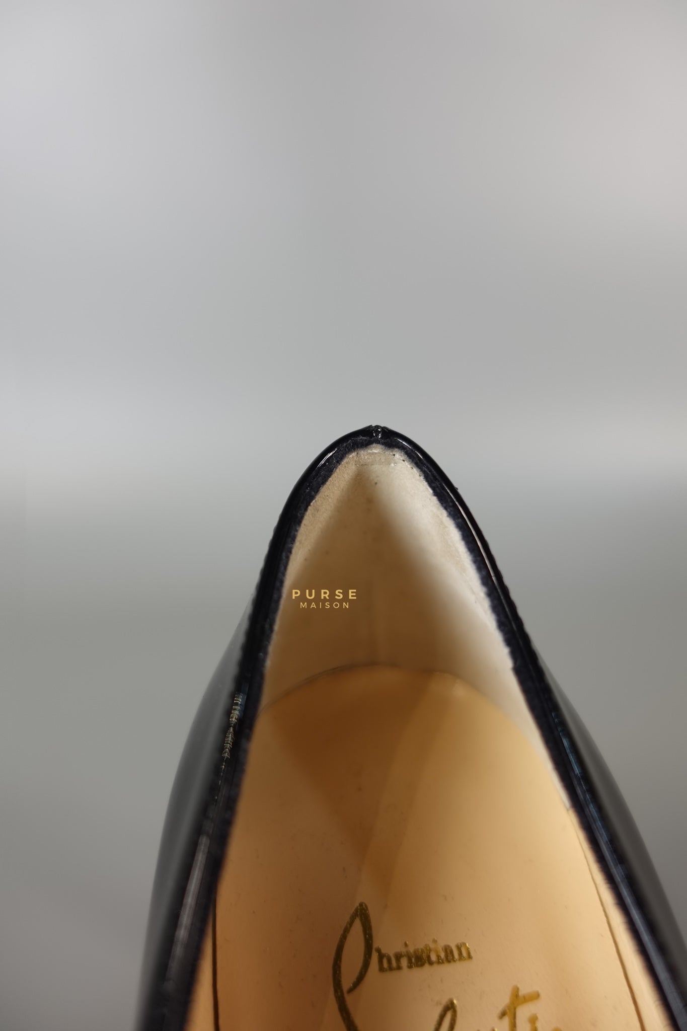 Black Patent Leather Platform Pumps Heels (Size 36EU 23cm) | Purse Maison Luxury Bags Shop