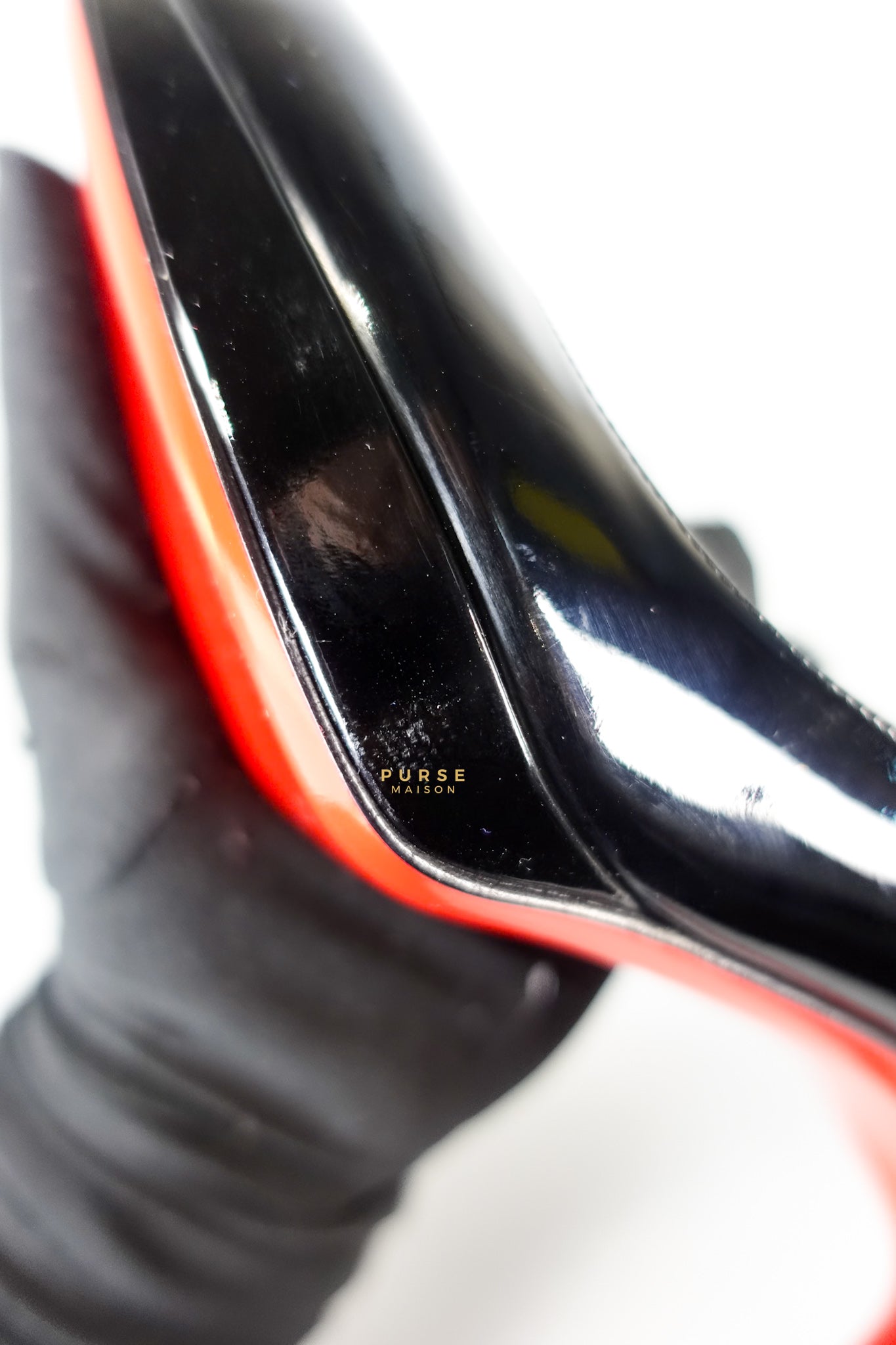 Black Patent Leather Platform Pumps Heels (Size 36EU 23cm) | Purse Maison Luxury Bags Shop