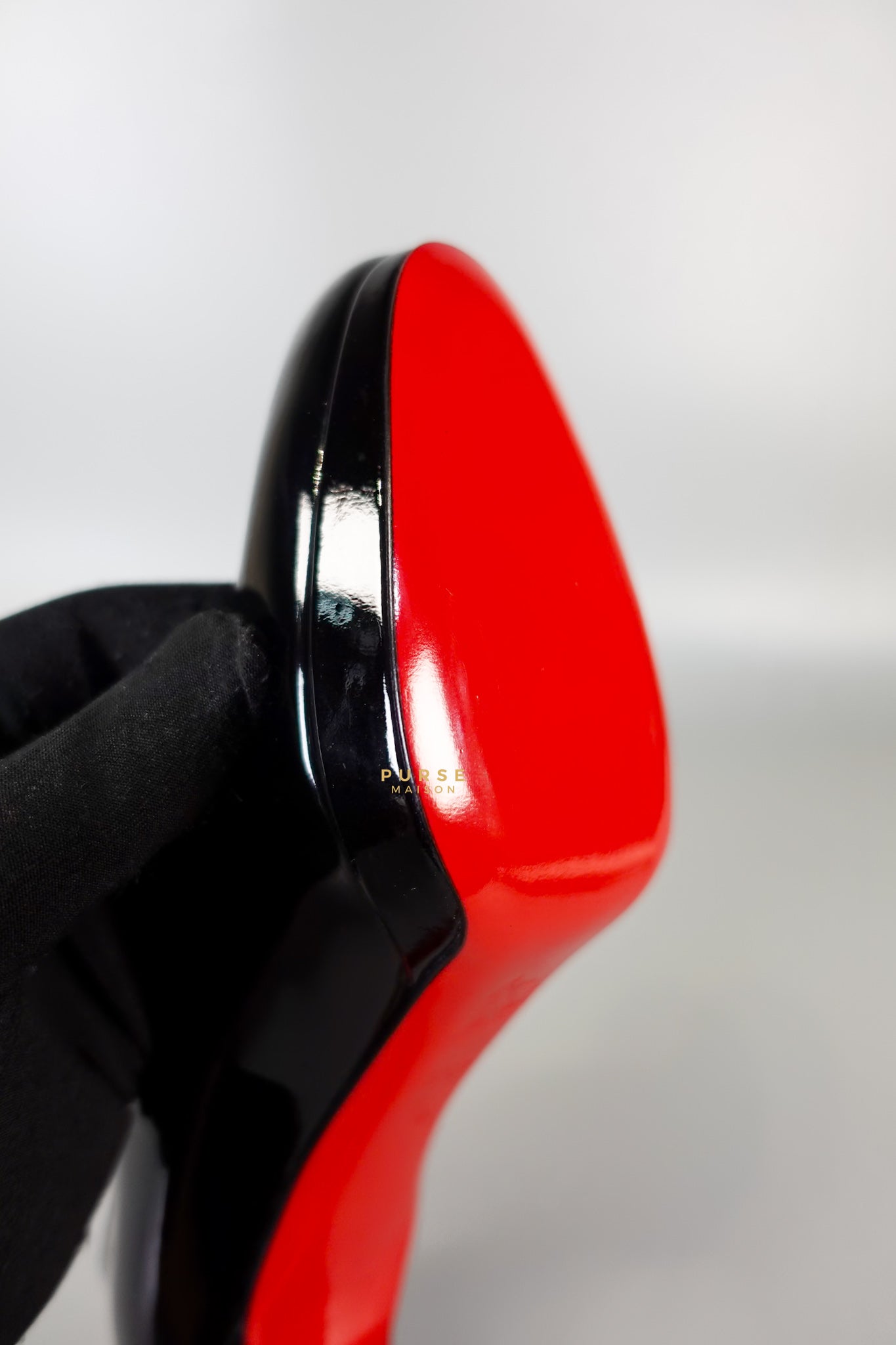 Black Patent Leather Platform Pumps Heels (Size 36EU 23cm) | Purse Maison Luxury Bags Shop