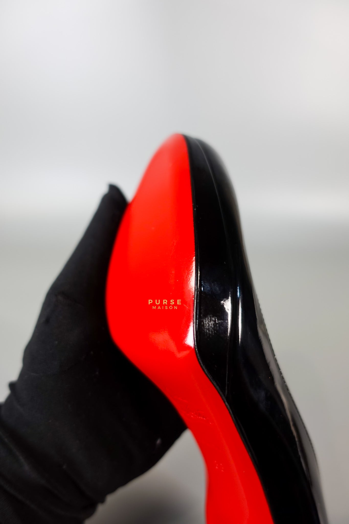 Black Patent Leather Platform Pumps Heels (Size 36EU 23cm) | Purse Maison Luxury Bags Shop