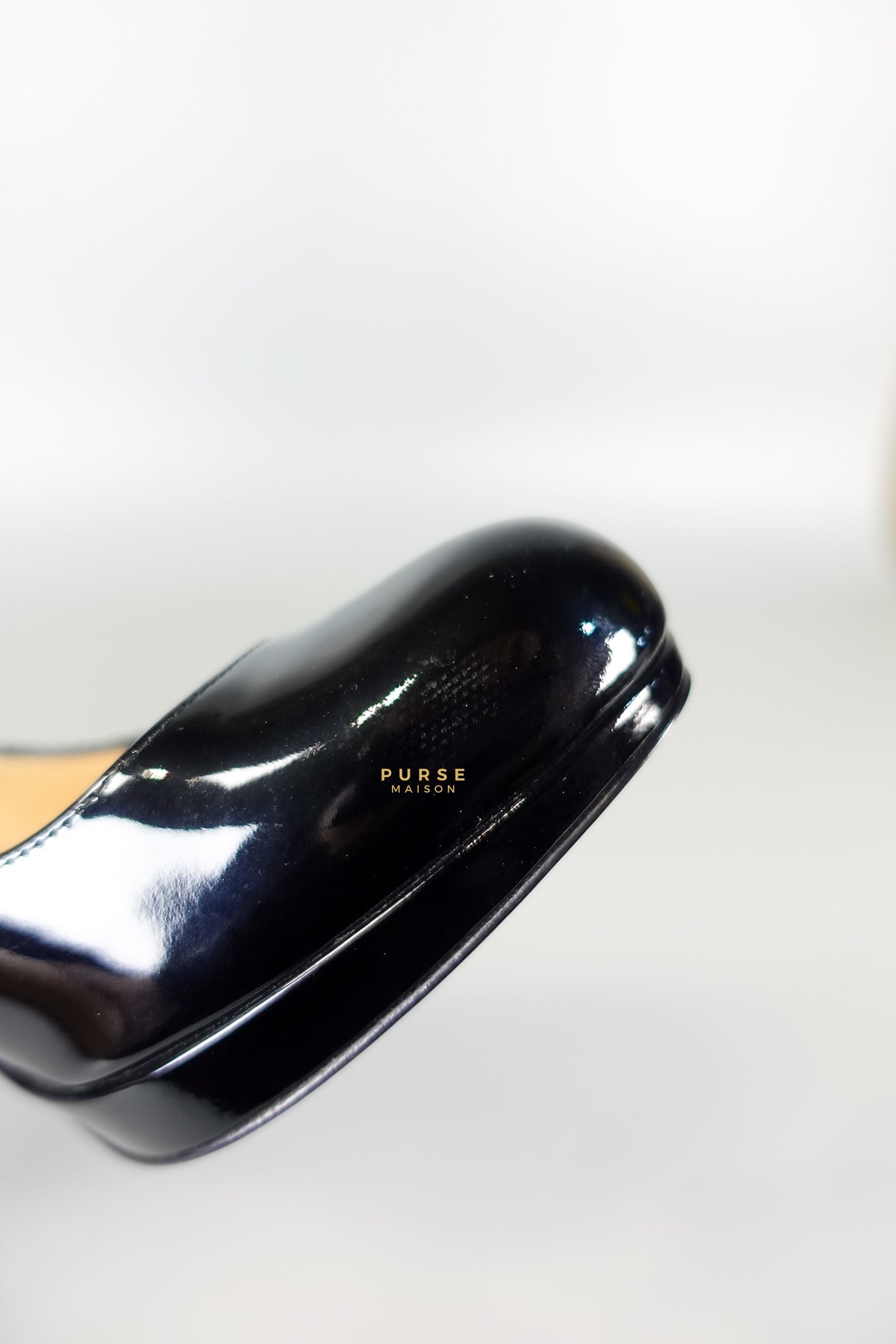 Black Patent Leather Platform Pumps Heels (Size 36EU 23cm) | Purse Maison Luxury Bags Shop