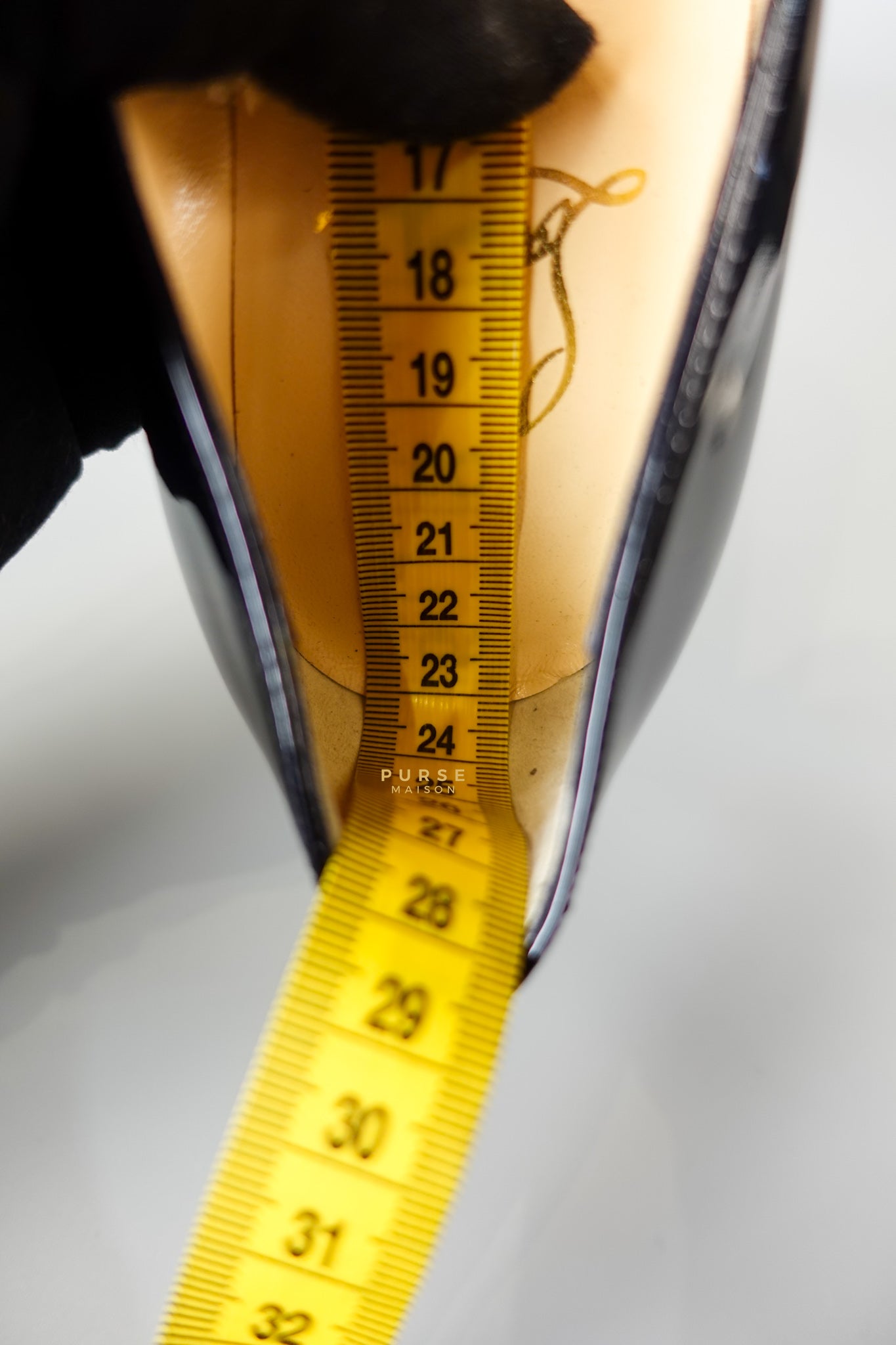 Black Patent Leather Platform Pumps Heels (Size 36EU 23cm) | Purse Maison Luxury Bags Shop