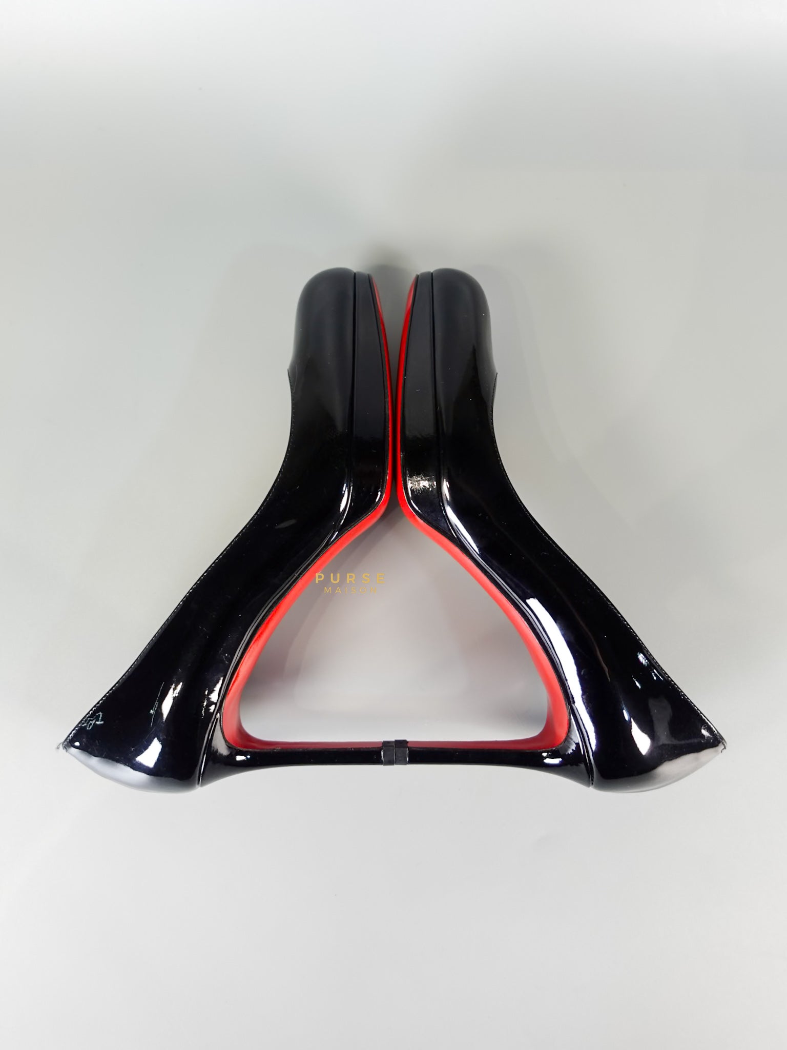 Black Patent Leather Platform Pumps Heels (Size 36EU 23cm) | Purse Maison Luxury Bags Shop