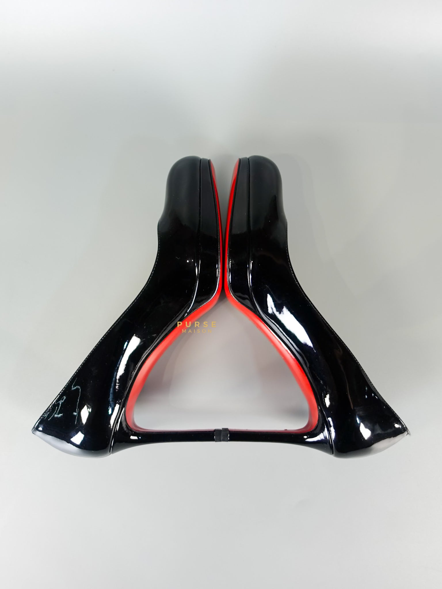 Black Patent Leather Platform Pumps Heels (Size 36EU 23cm) | Purse Maison Luxury Bags Shop