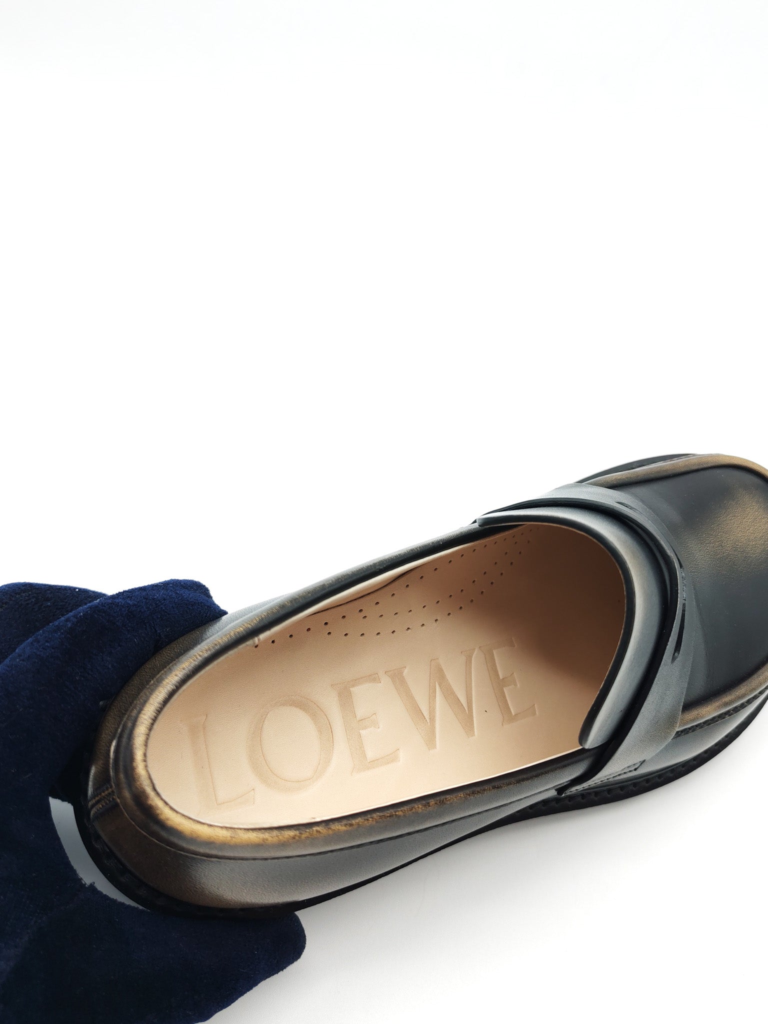 Blaze Leather Loafer Size (7 US/37 EU/23.5 cm) | Purse Maison Luxury Bags Shop